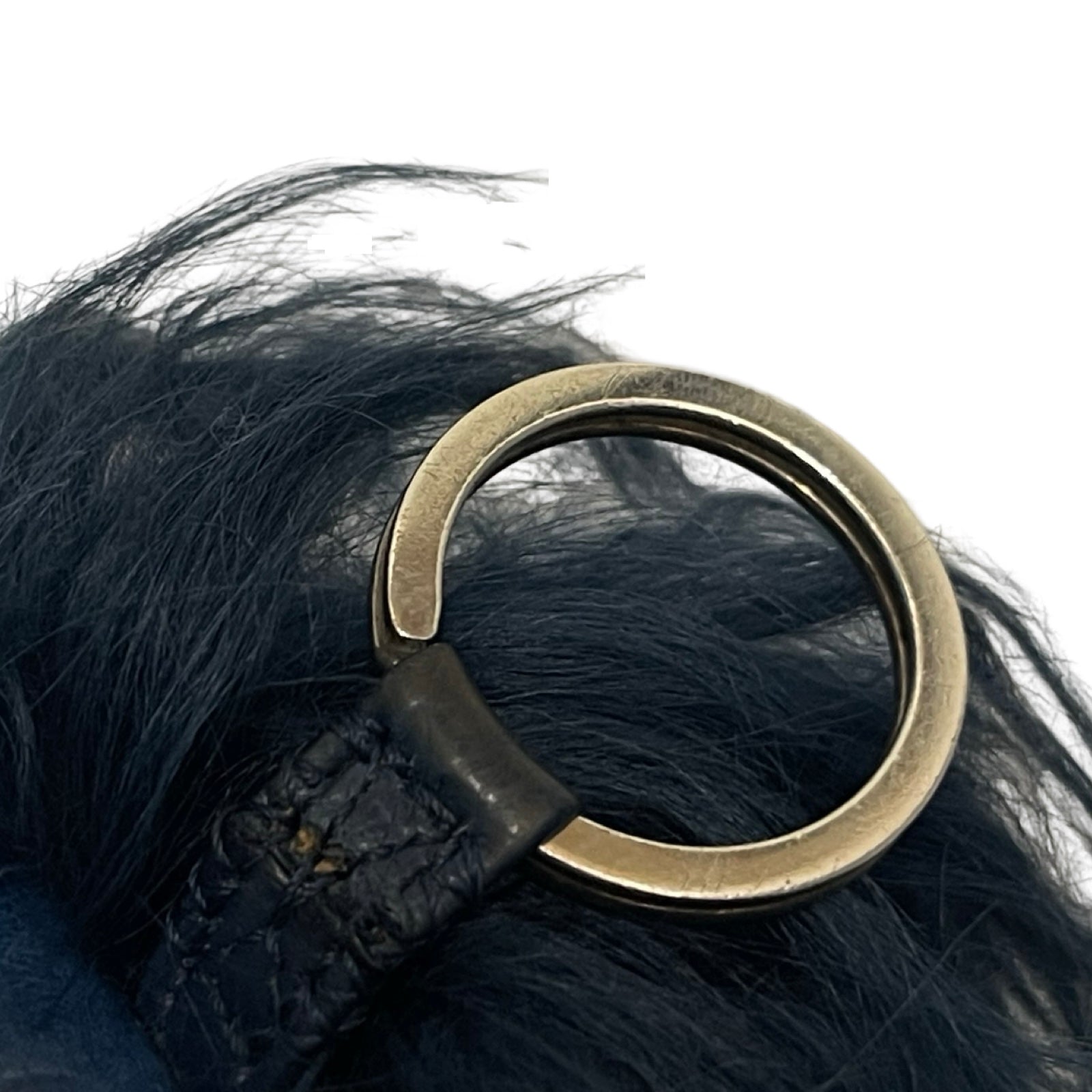 CHROME HEARTS Dinosaur Alligator Leather Cross Ball Key Ring