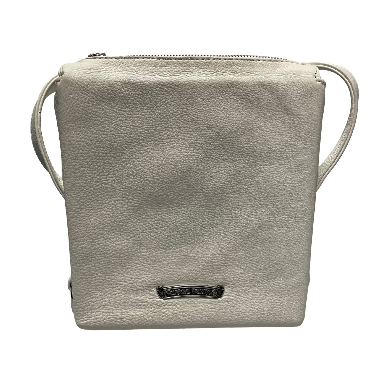 CHROME HEARTS PLUG 3 Cemetary Cross Patch Leather Shoulder Bag