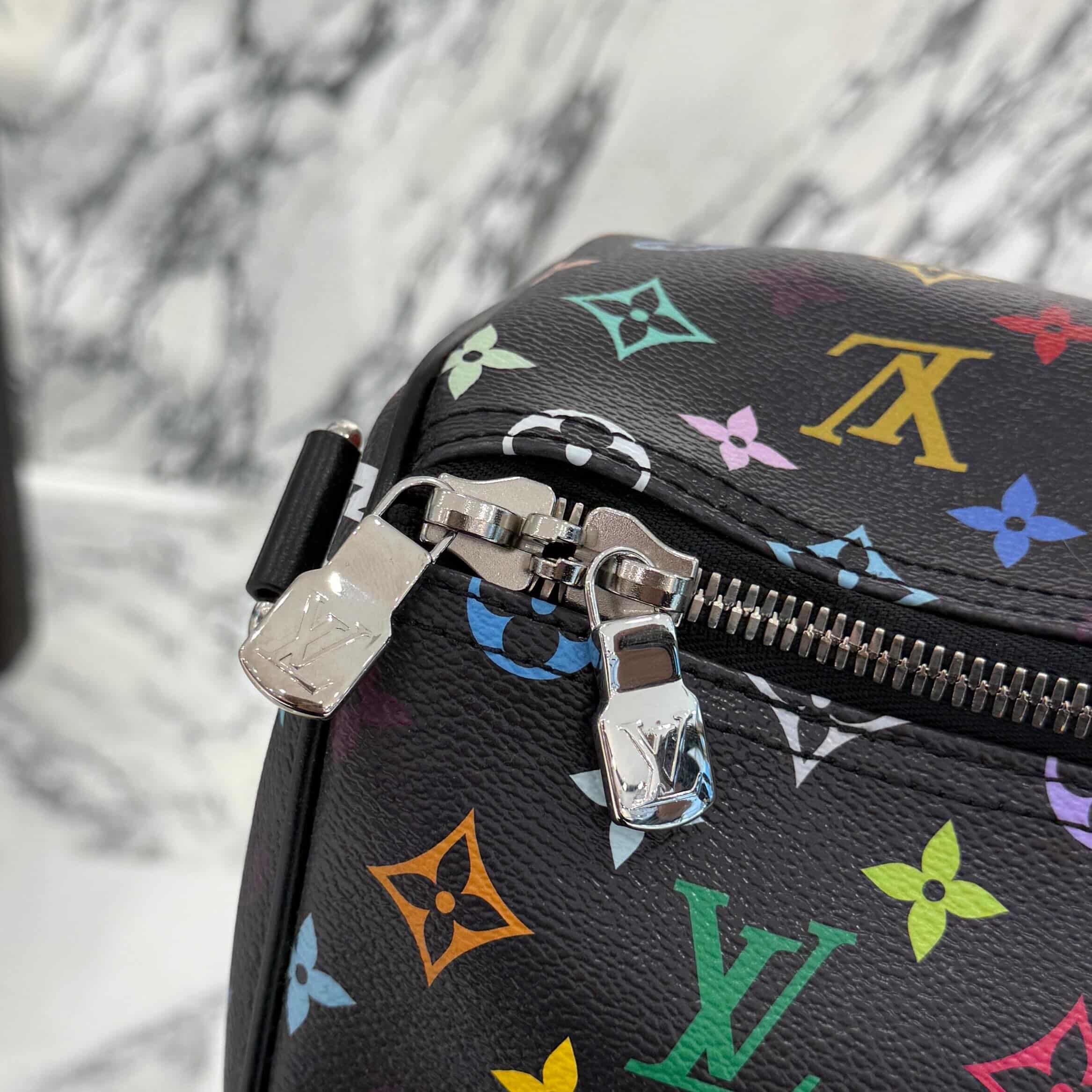 LOUIS VUITTON × Takashi Murakami 2025SS Multicolor Monogram Keepall Bandoulière 50 M13745 ルイヴィトン × 村上隆 マルチカラー モノグラム キーポル・バンドリエール 50
