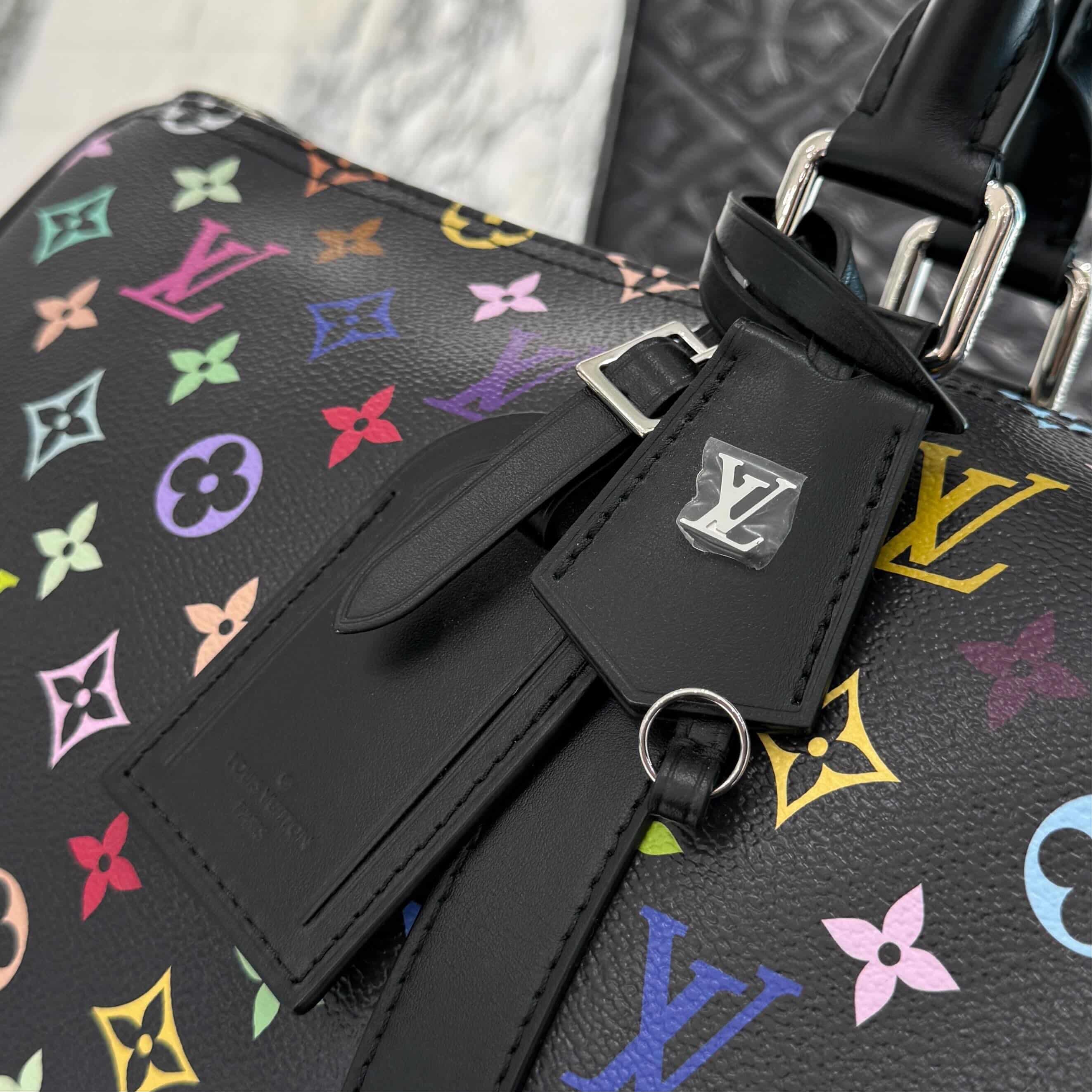 LOUIS VUITTON × Takashi Murakami 2025SS Multicolor Monogram Keepall Bandoulière 50 M13745 ルイヴィトン × 村上隆 マルチカラー モノグラム キーポル・バンドリエール 50