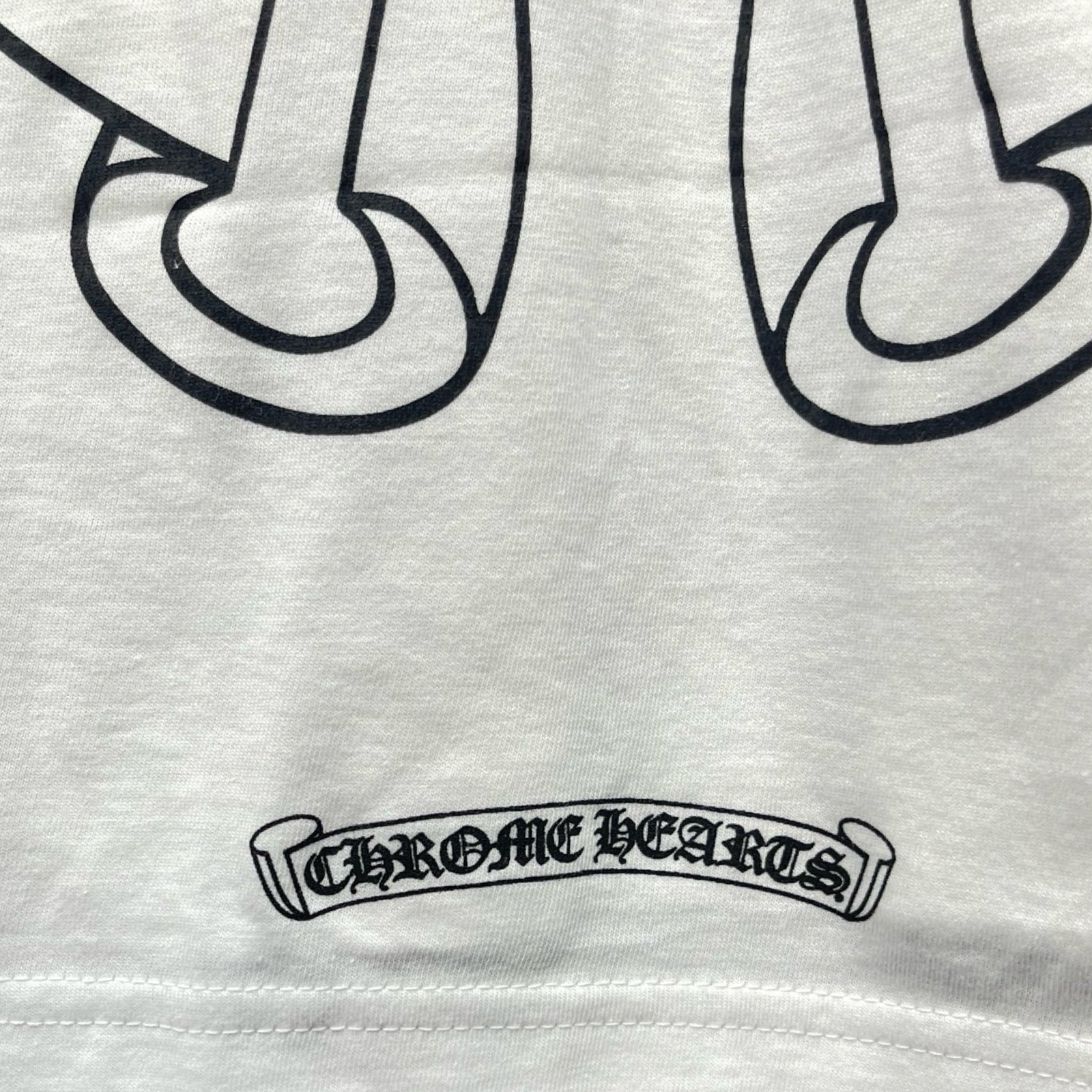 CHROME HEARTS Floral Cross Horseshoe L/S Tee Size XL