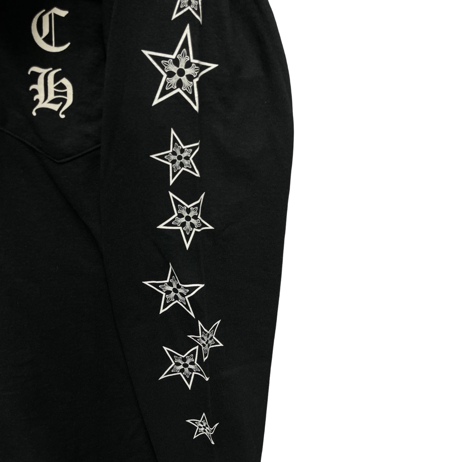 CHROME HEARTS Malibu Limited Star Horseshoe Long Sleeve Tee Size M