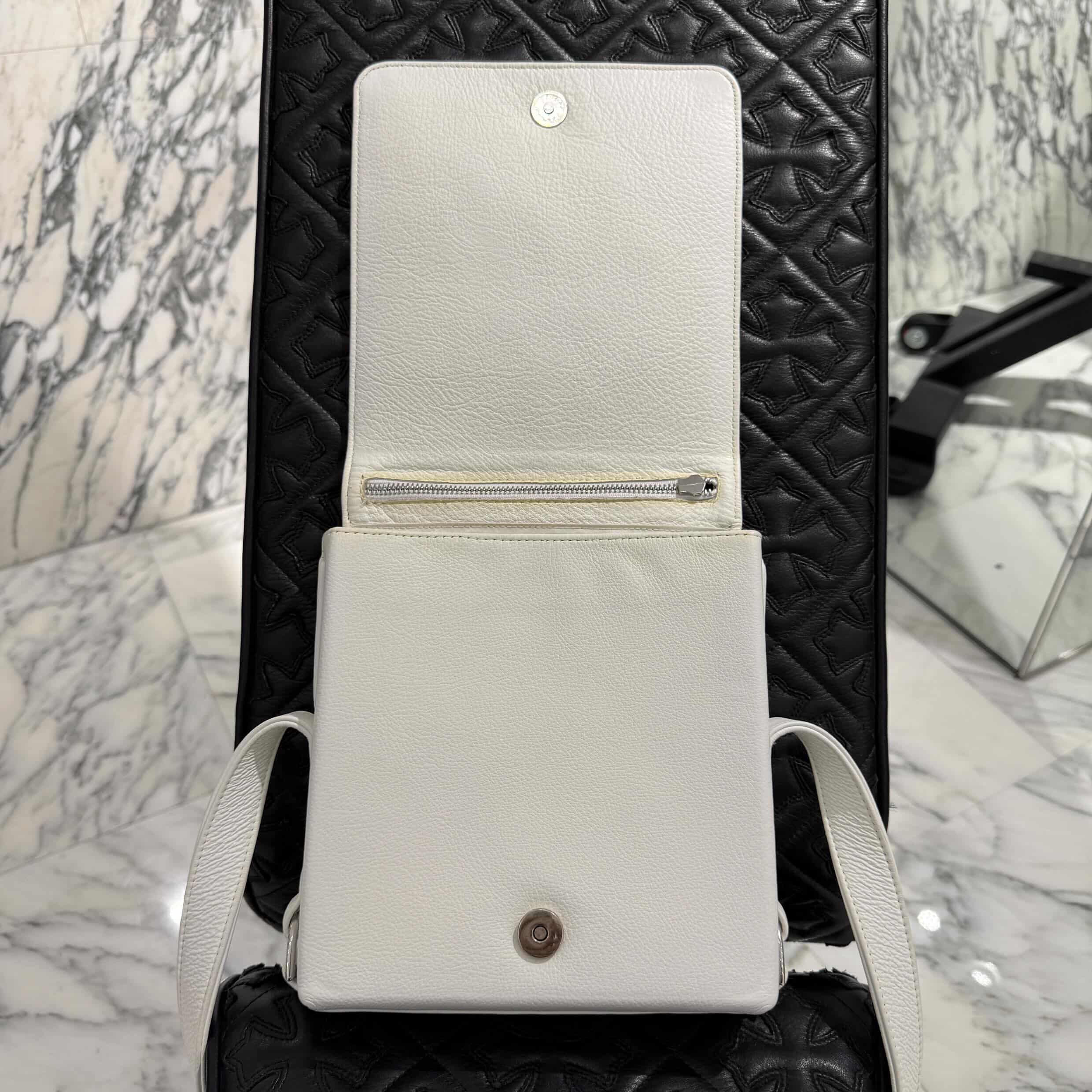 CHROME HEARTS PLUG 3 Cemetary Cross Patch Leather Shoulder Bag クロムハーツ プラグ 3セメタリークロス パッチ レザー ショルダーバッグ