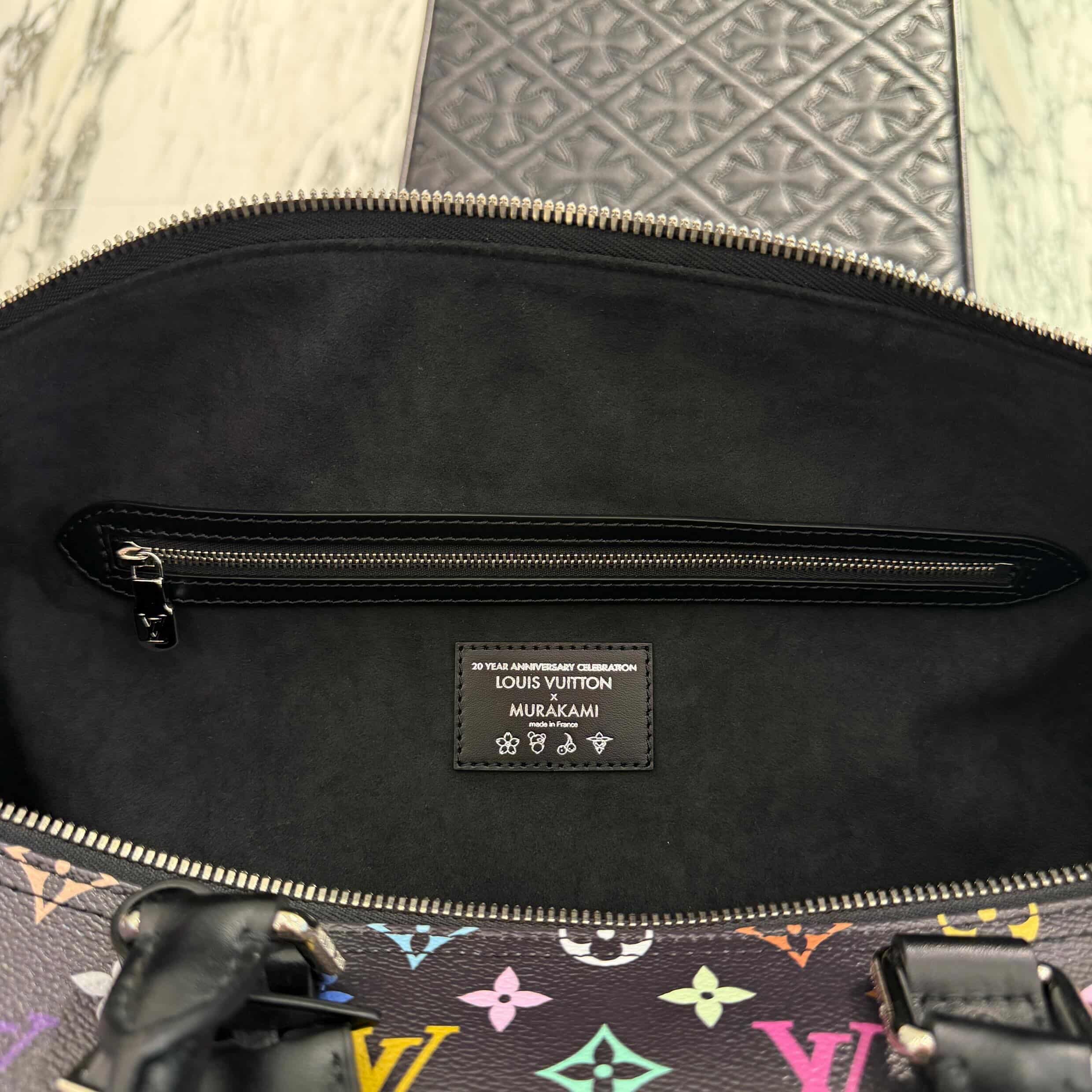 LOUIS VUITTON × Takashi Murakami 2025SS Multicolor Monogram Keepall Bandoulière 50 M13745 ルイヴィトン × 村上隆 マルチカラー モノグラム キーポル・バンドリエール 50