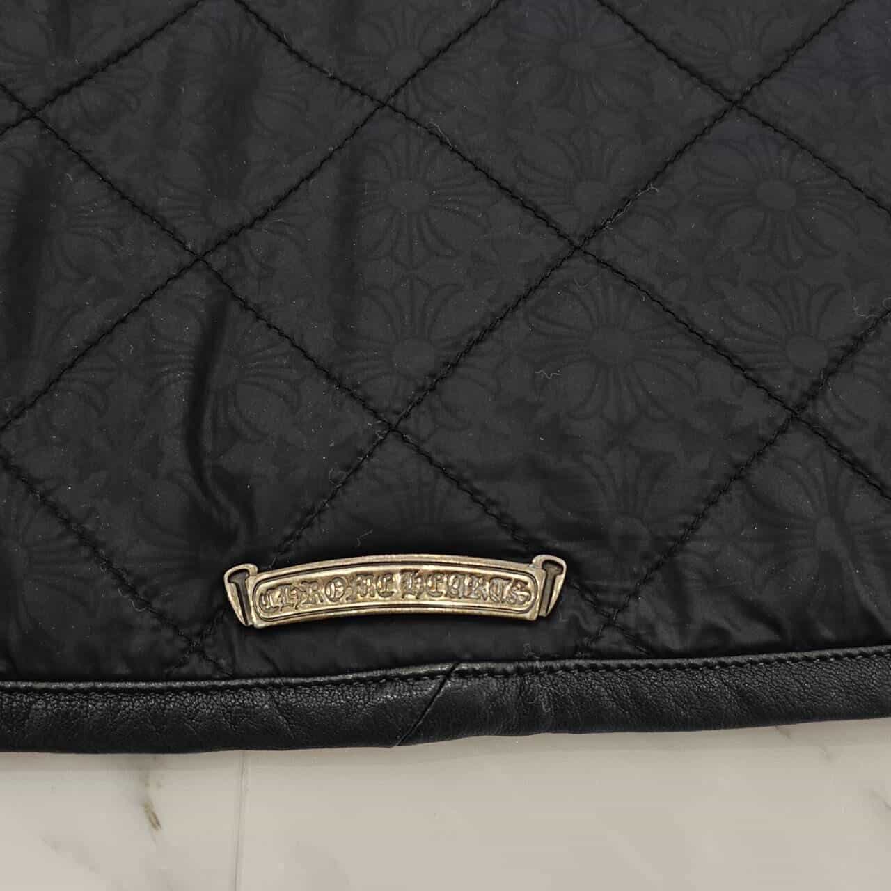 CHROME HEARTS × MATTY BOY CHOMPER Leather Patch Nylon Vest Size L