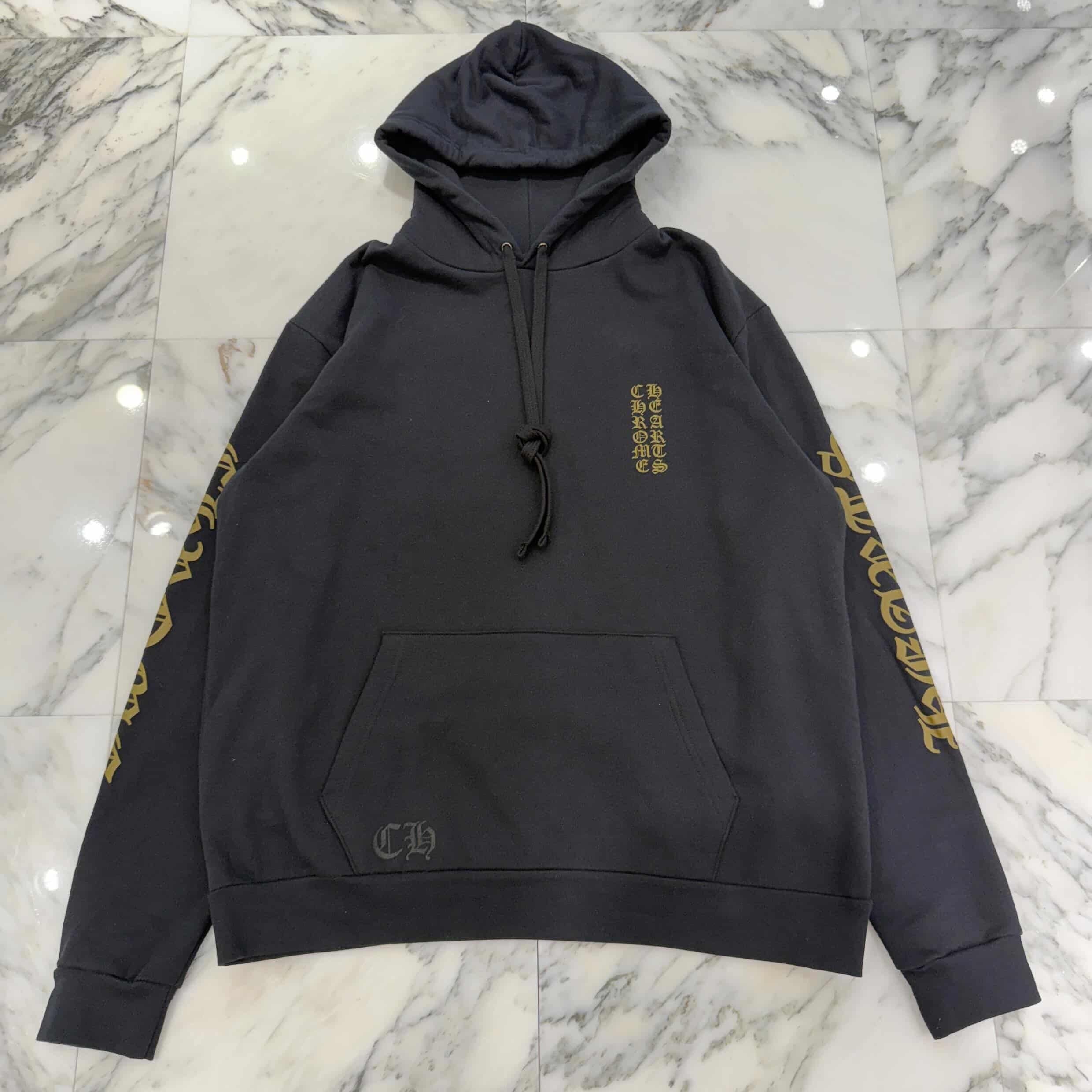 CHROME HEARTS 2026SS Vertical Logo Pullover Hoodie Size L クロムハーツ ヴァーティカルロゴ プルオーバーフーディー サイズL