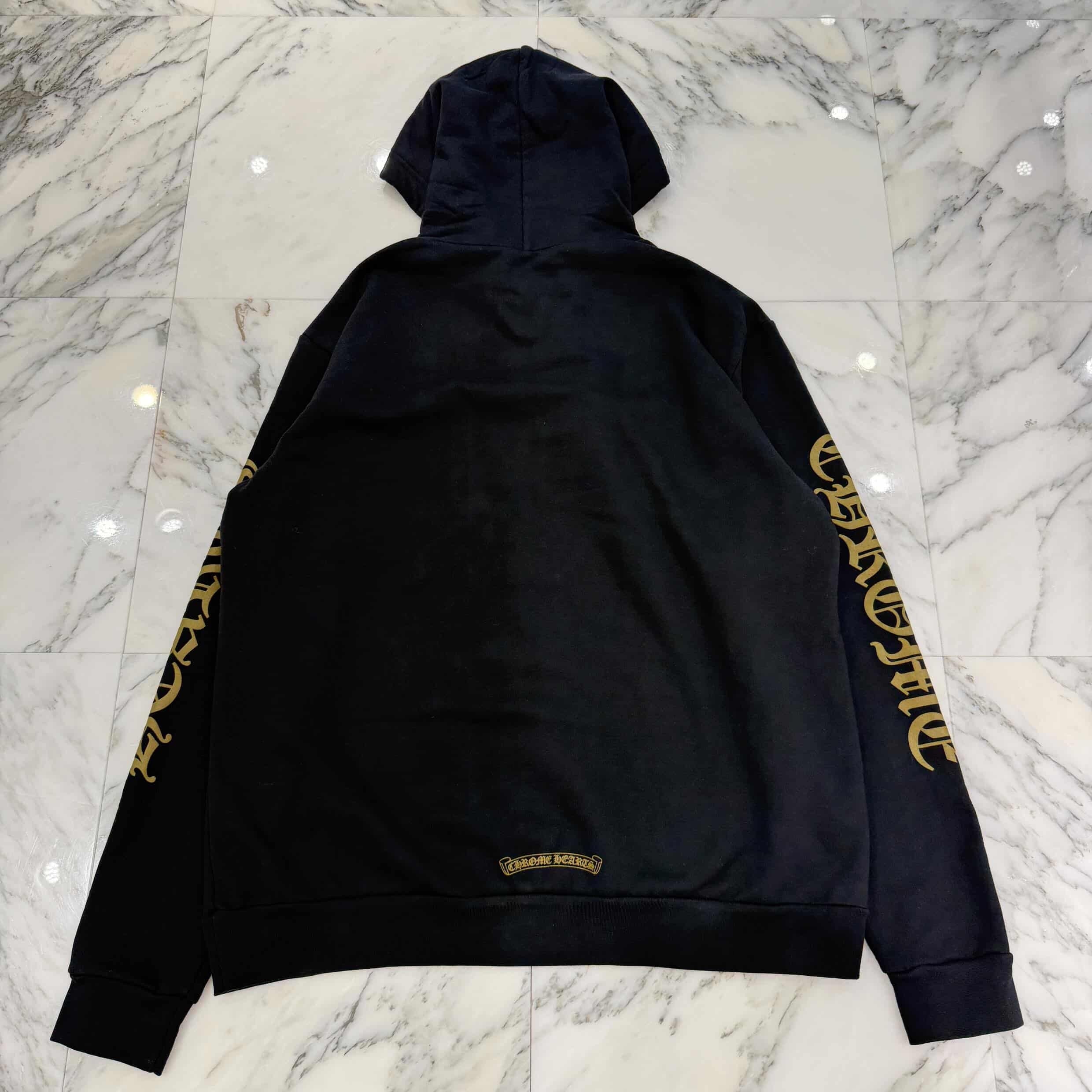 CHROME HEARTS 2026SS Vertical Logo Pullover Hoodie Size L クロムハーツ ヴァーティカルロゴ プルオーバーフーディー サイズL