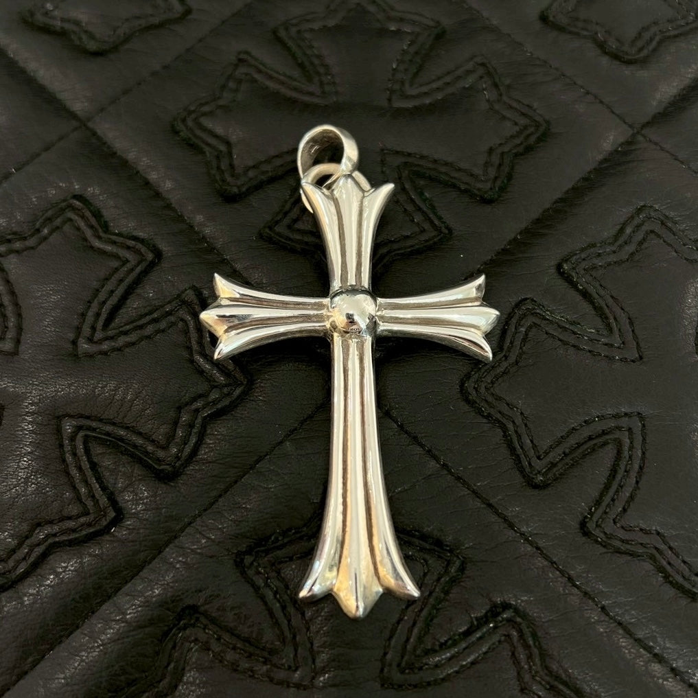 CHROME HEARTS Large Cross With Bail Pendant Top クロムハーツ ラージクロス ウィズ ベイル ペンダントトップ