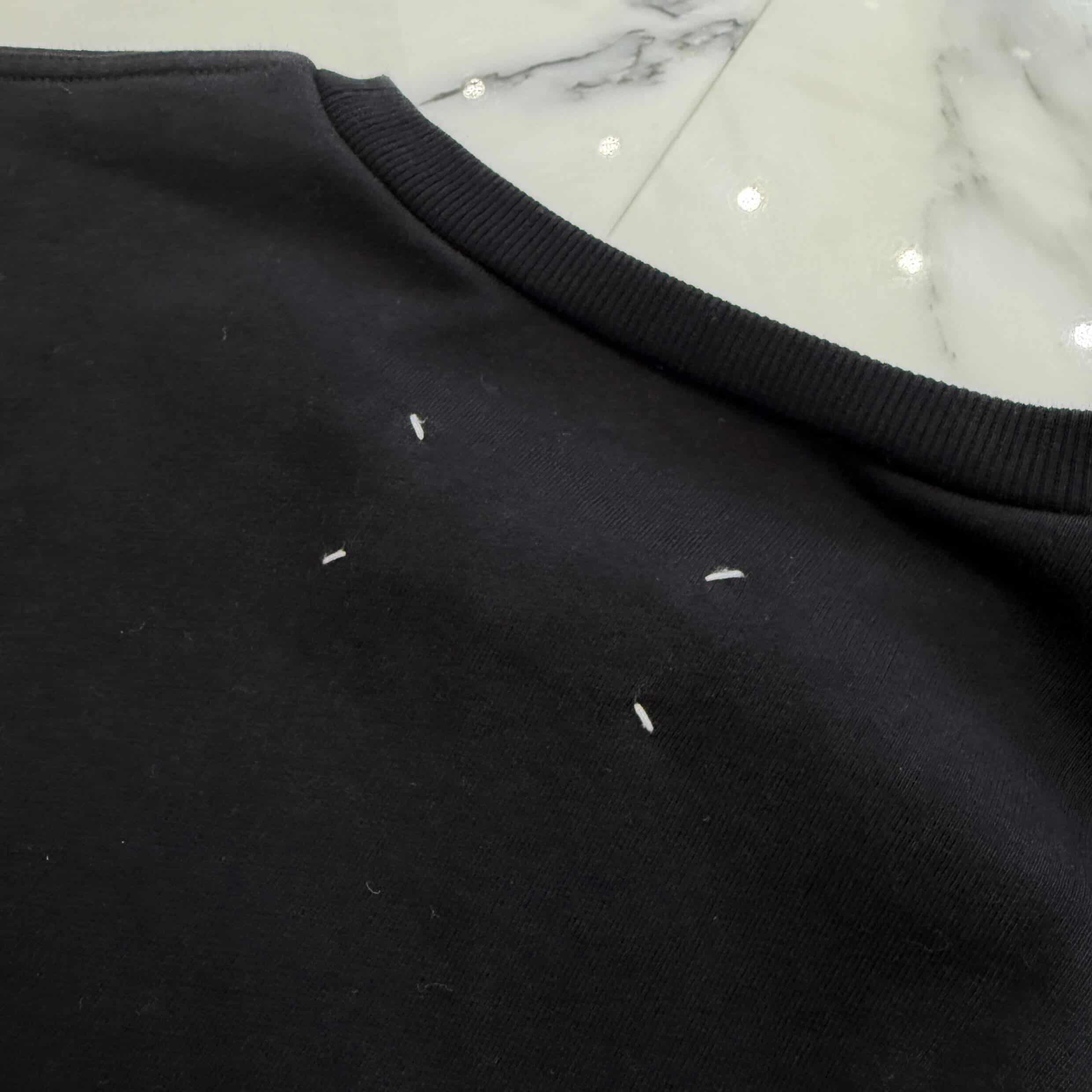 Maison Margiela 2020SS Upside Down Logo Embroidery Sweat Shirt S50GU0166 Size 46 メゾンマルジェラ アップ サイド ダウン ロゴ刺繡 スウェットシャツ サイズ46