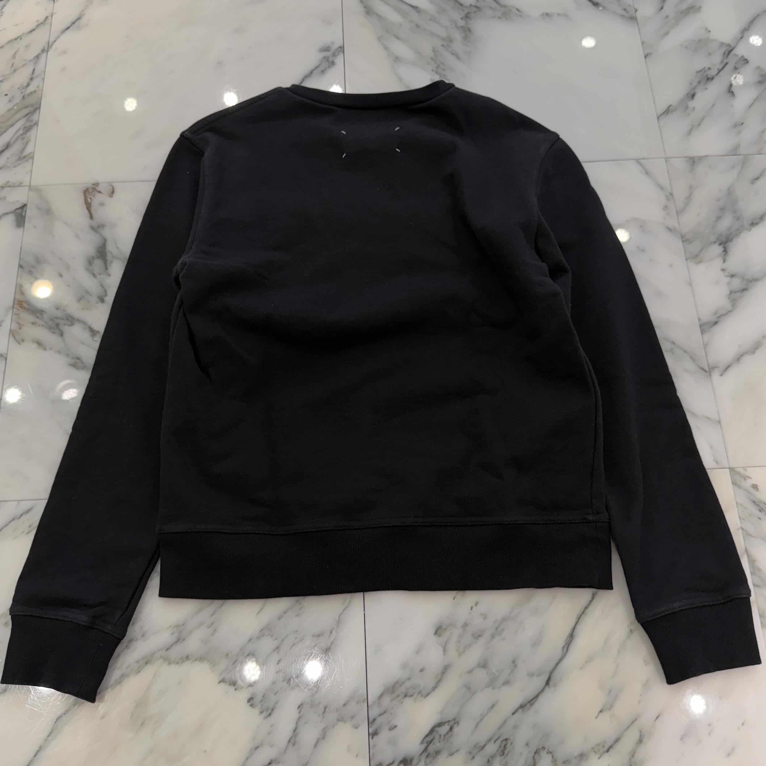 Maison Margiela 2020SS Upside Down Logo Embroidery Sweat Shirt S50GU0166 Size 46 メゾンマルジェラ アップ サイド ダウン ロゴ刺繡 スウェットシャツ サイズ46
