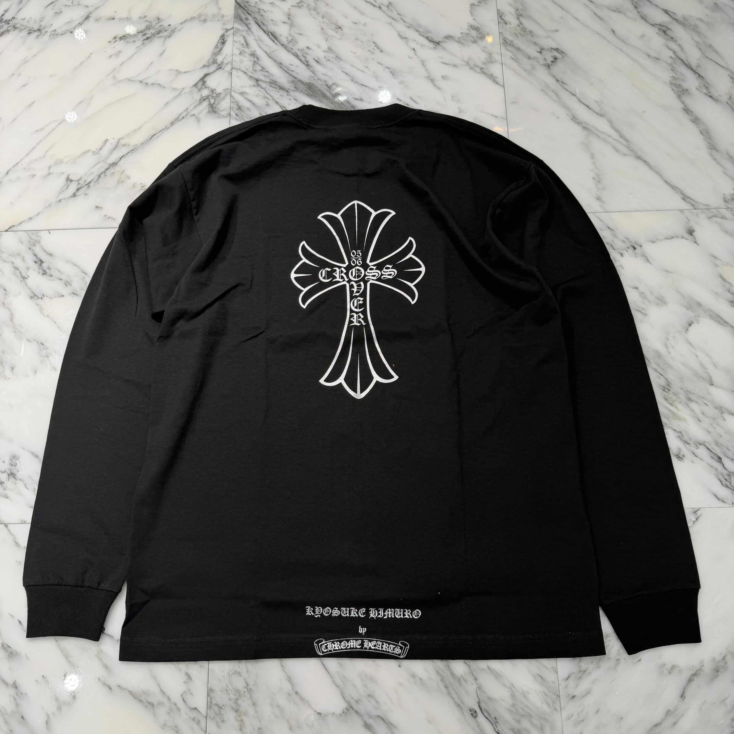 【未使用】氷室京介　CHROME HEARTS クロムハーツ　Mサイズ　ロンT CHROME HEARTS× KYOSUKE HIMURO 2005-2006 Over Cross Long Sleeve Tee