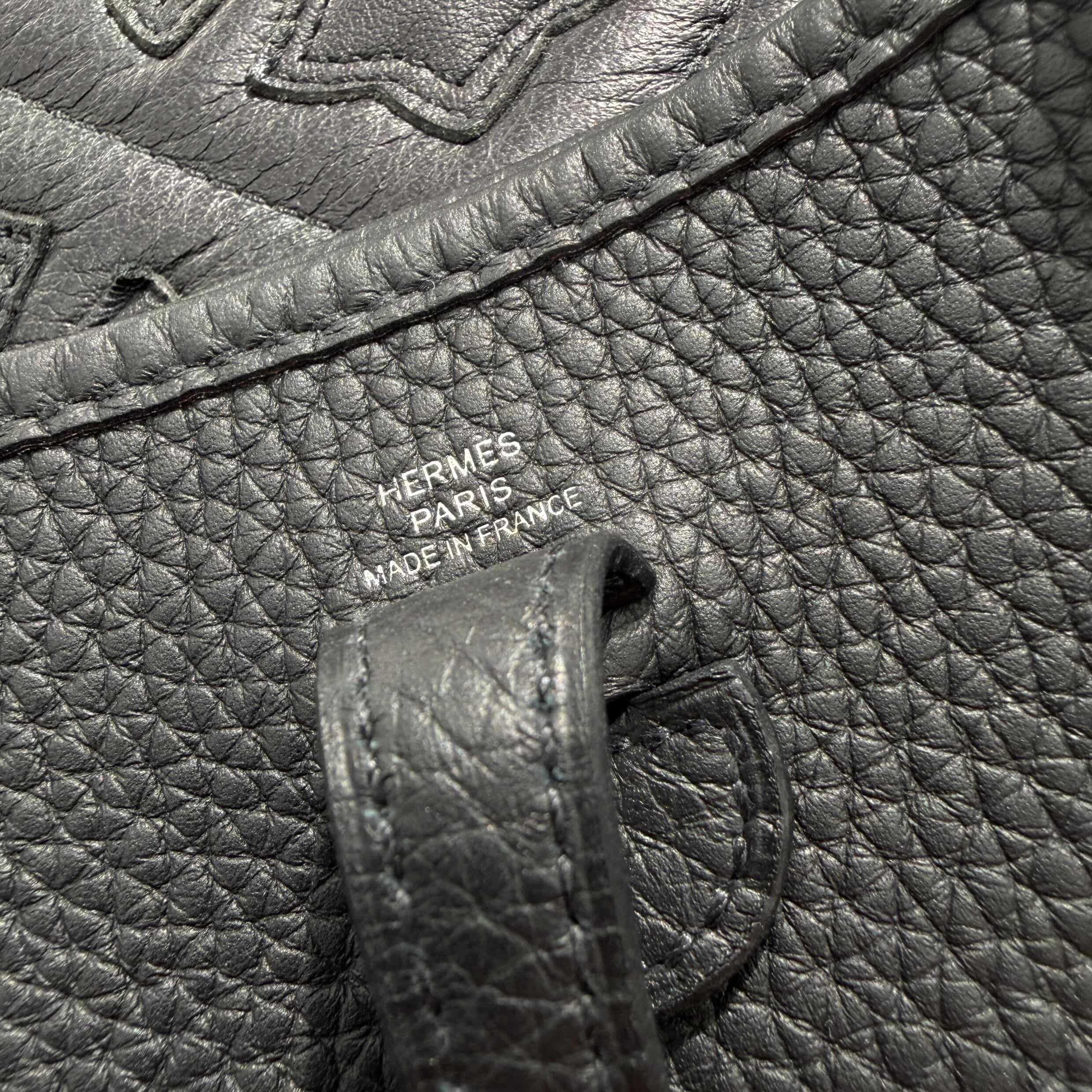 HERMES Evelyn Amazon TPM " NOIR " K刻印 エルメス エブリン アマゾン TPM "ノワール" レザーショルダーバッグ K刻印