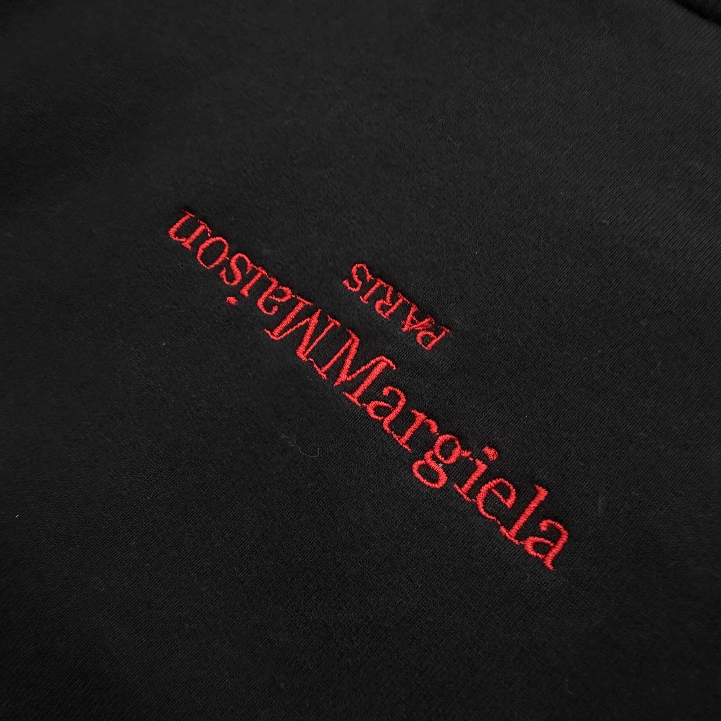 Maison Margiela 2020SS Upside Down Logo Embroidery Sweat Shirt S50GU0166 Size 46 メゾンマルジェラ アップ サイド ダウン ロゴ刺繡 スウェットシャツ サイズ46