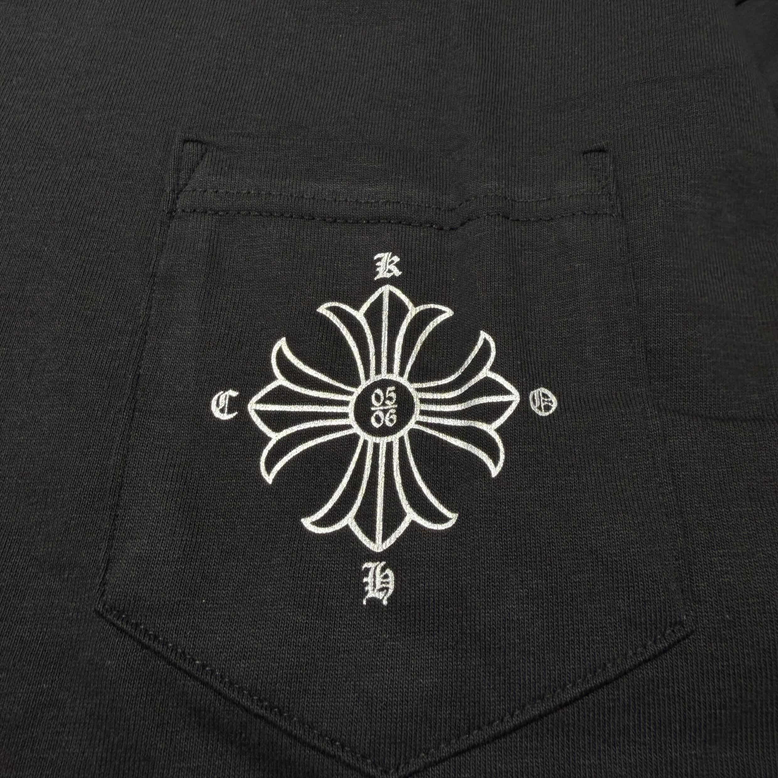 【未使用】氷室京介　CHROME HEARTS クロムハーツ　Mサイズ　ロンT CHROME HEARTS× KYOSUKE HIMURO 2005-2006 Over Cross Long Sleeve Tee