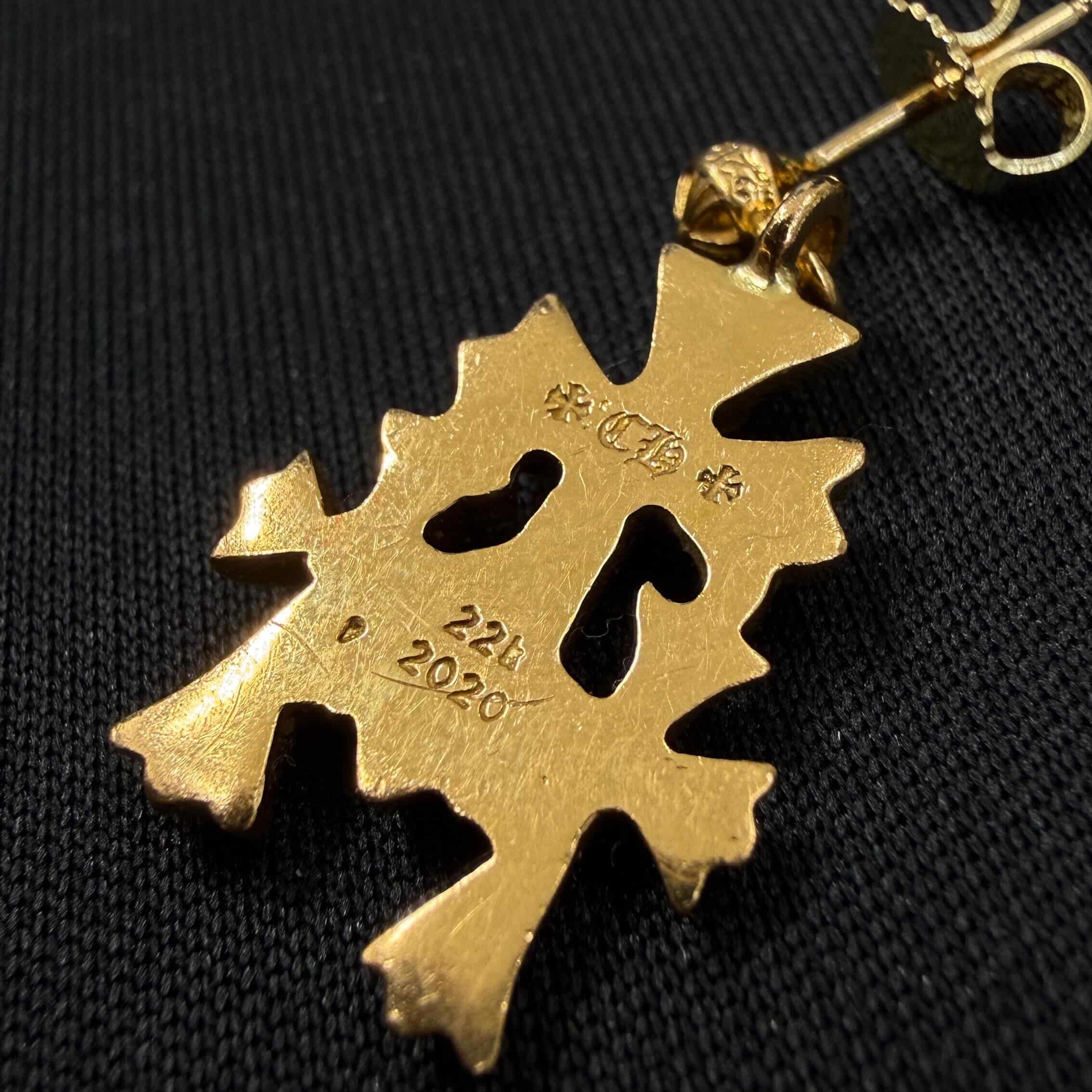 CHROME HEARTS 22K Triple Cross Earring クロムハーツ 22K トリプルクロス イヤリング ピアス