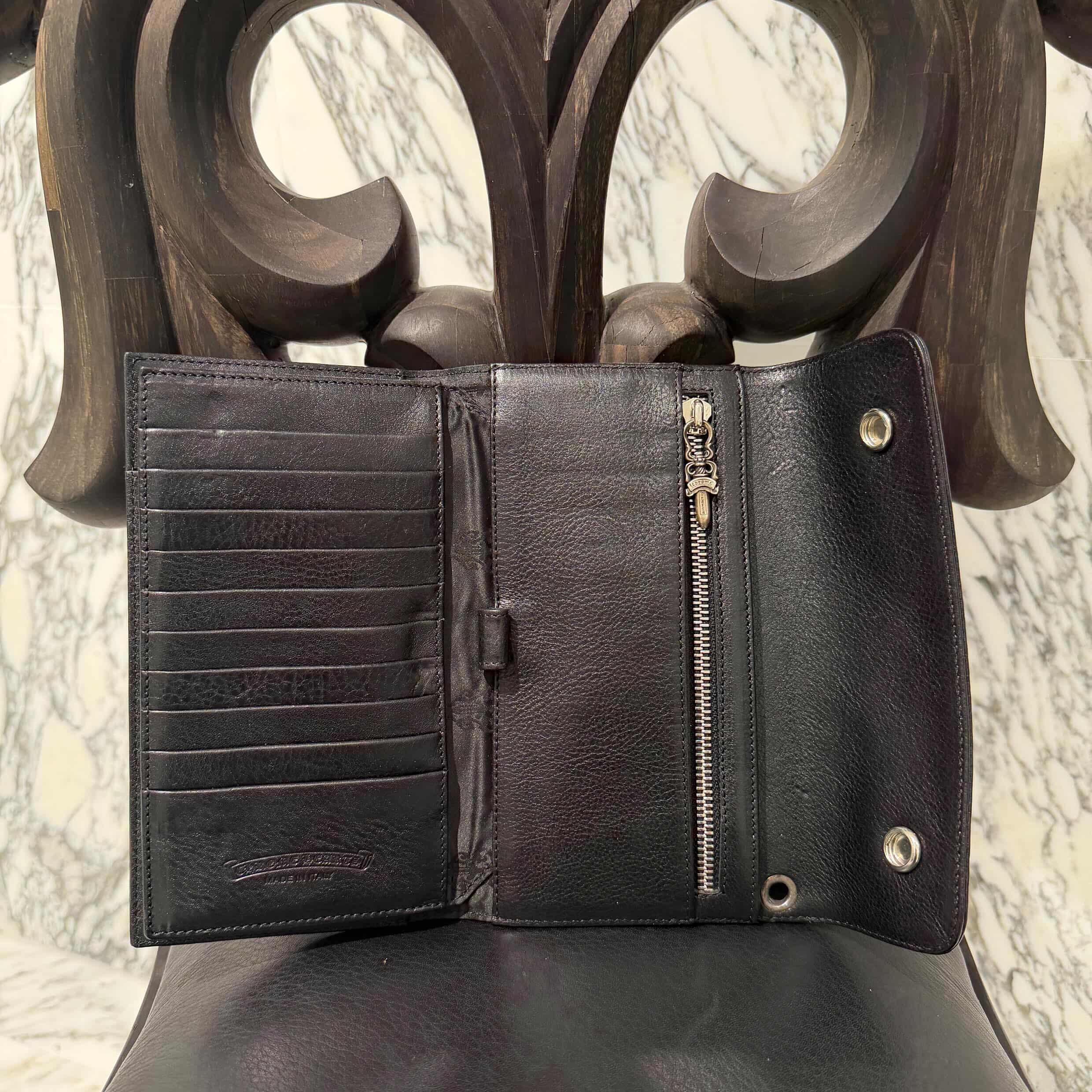 CHROME HEARTS Wave Cross Ball Wallet クロムハーツ ウェーブクロスボール ウォレット