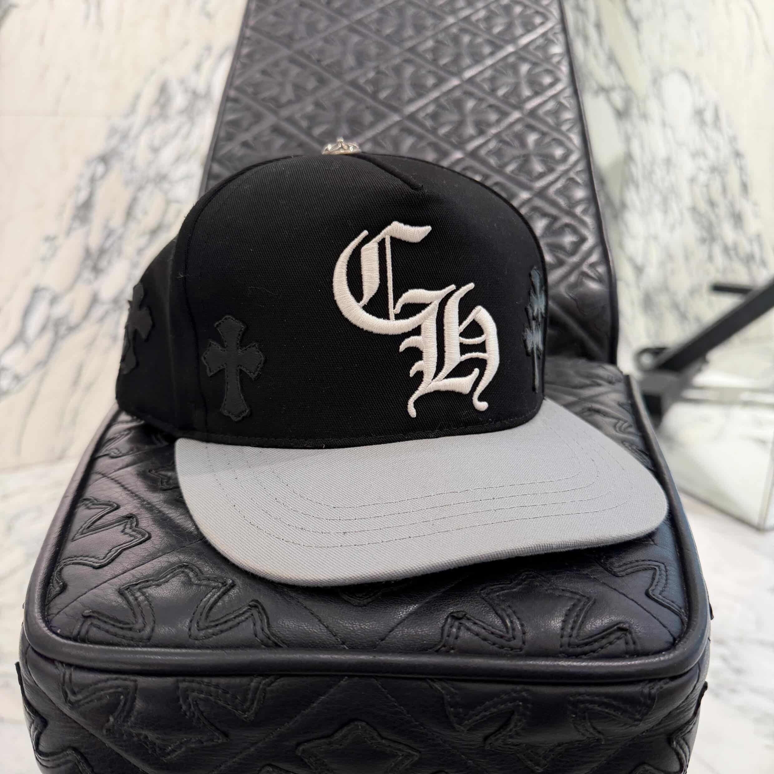 クロムハーツ キャップCemetery Cross Mesh Trucker CHROME HEARTS Cemetery Cross Patch Trucker Cap Size ONE SIZE (53