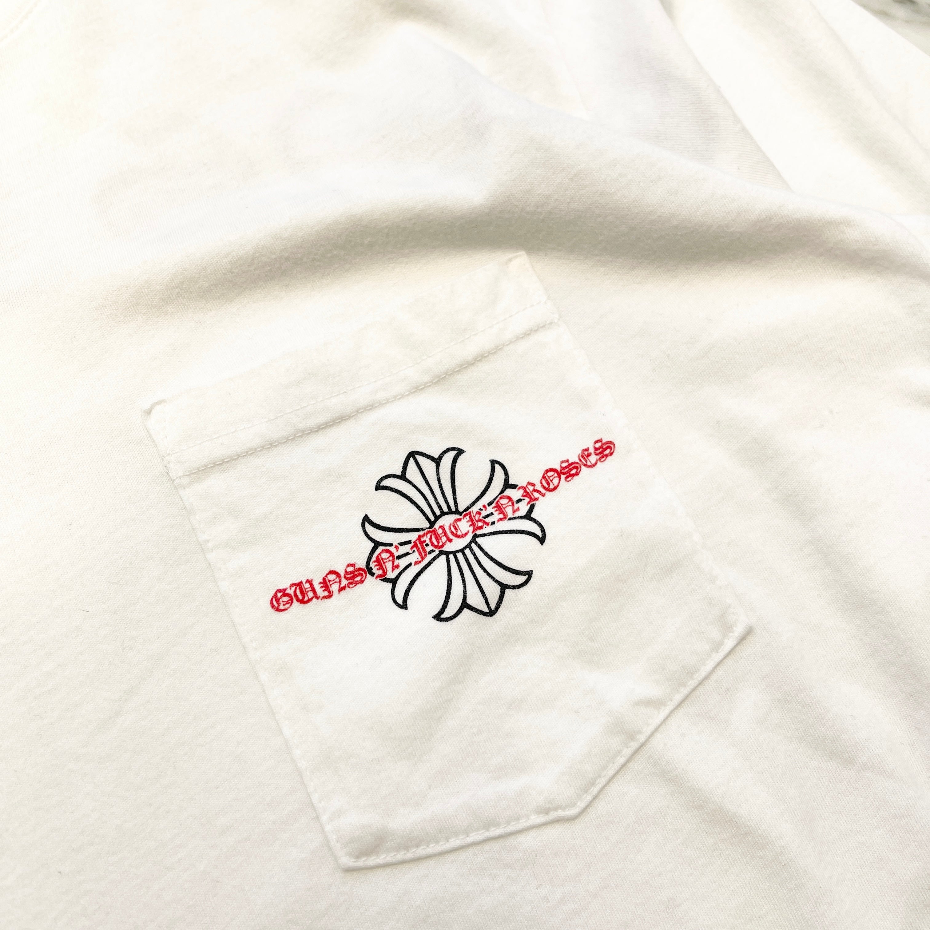 CHROME HEARTS × Guns N' Roses Cross Embroidery Long Sleeve Tee Size L クロムハーツ × ガンズアンドローゼス クロス刺繍 ロングスリーブTシャツ サイズL