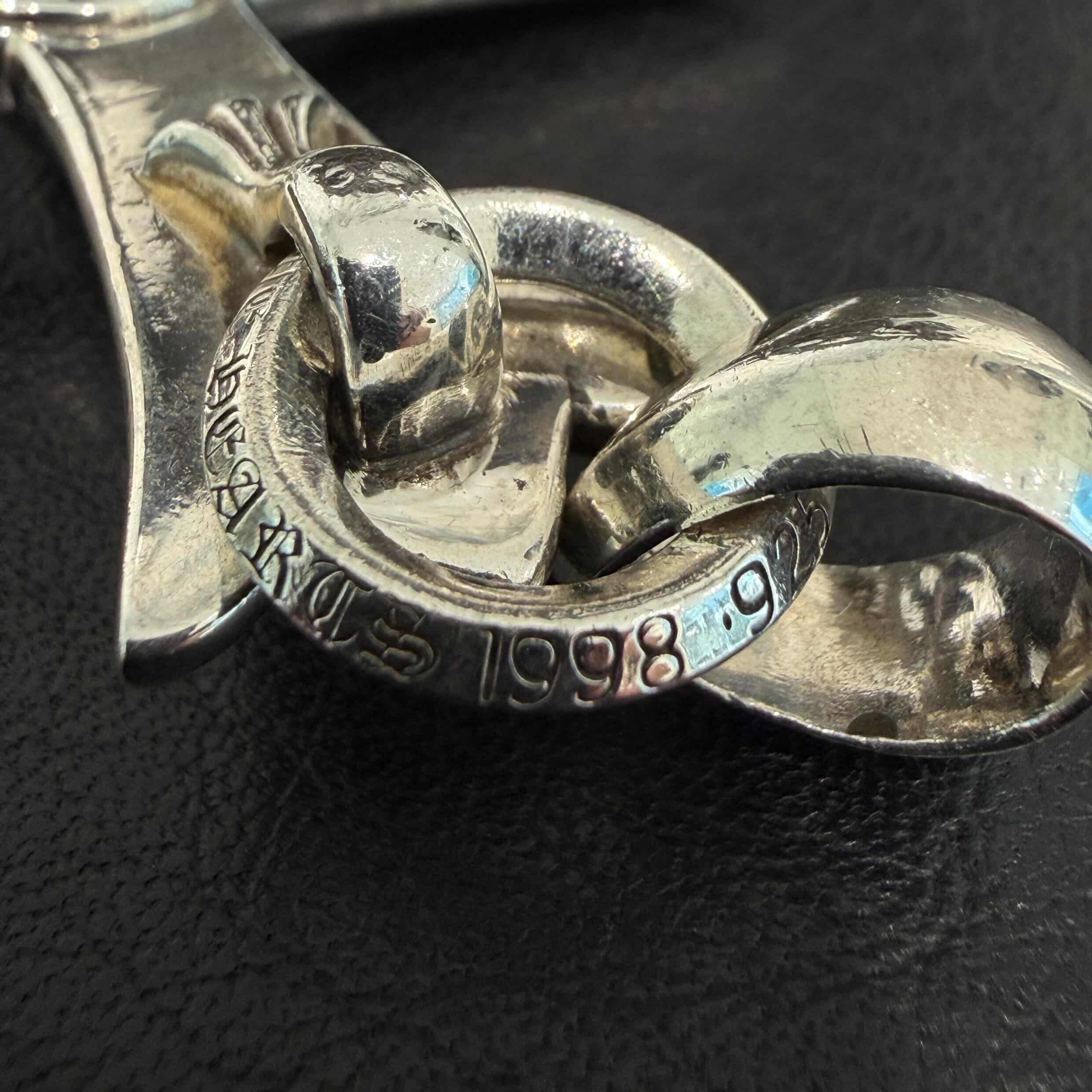 CHROME HEARTS Large Cross With Bail Pendant Top クロムハーツ ラージクロス ウィズ ベイル ペンダントトップ
