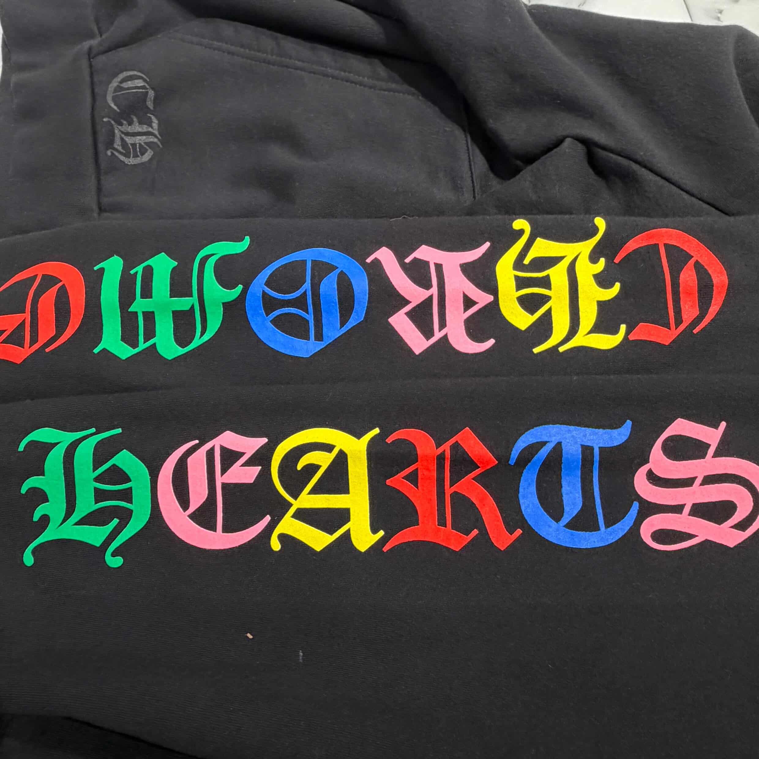 CHROME HEARTS 2021SS MLTCOL CEM CRS Pullover Hoodie Size L クロムハーツ マルチカラー セメタリークロス プルオーバー フーディ サイズL