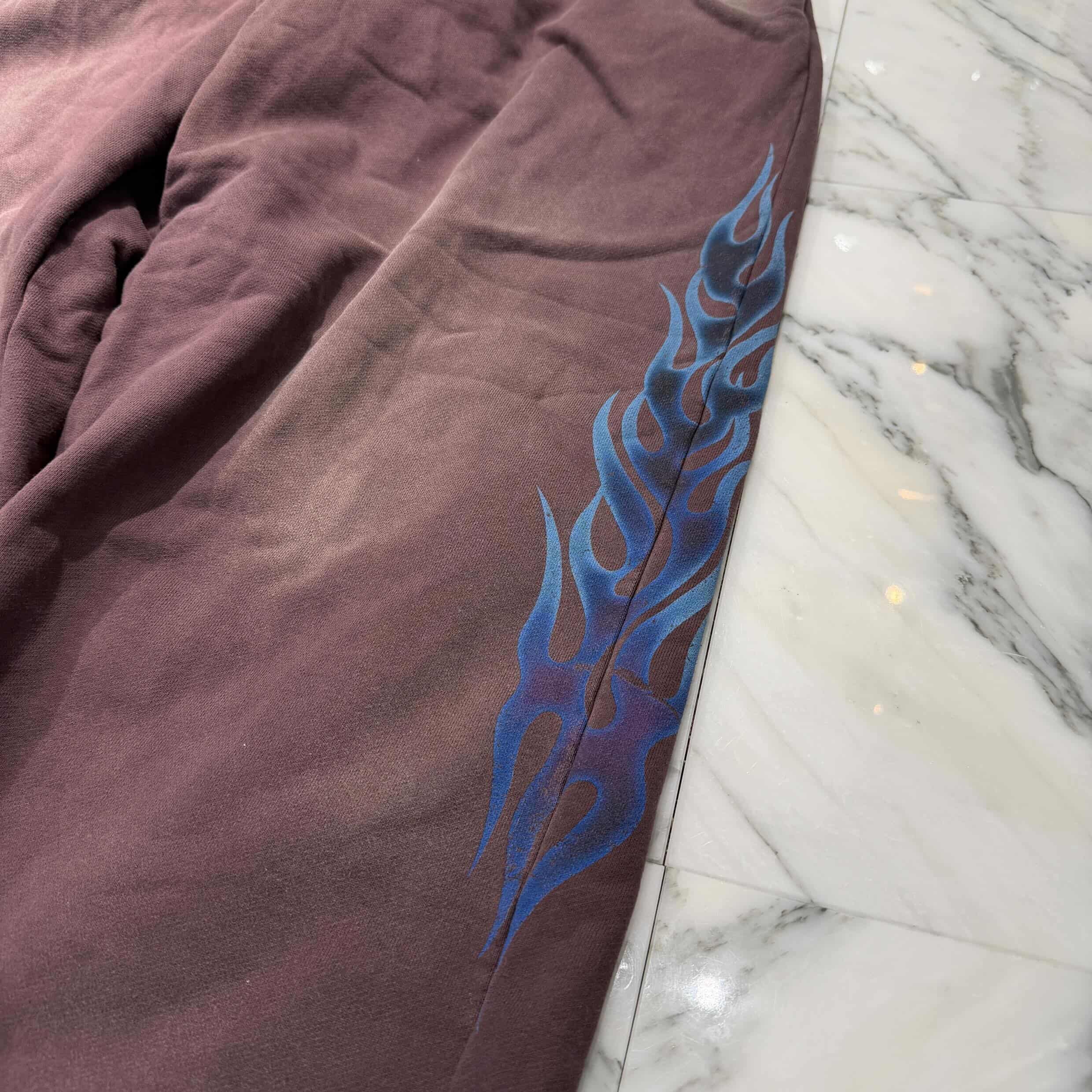 KAMIYA 2025SS "KMY FIRE" Distressed Zip Up Hoodie G14HD075 Size XL カミヤ "カミヤ ファイヤー" ダメージ加工 ジップアップ フーディ サイズXL