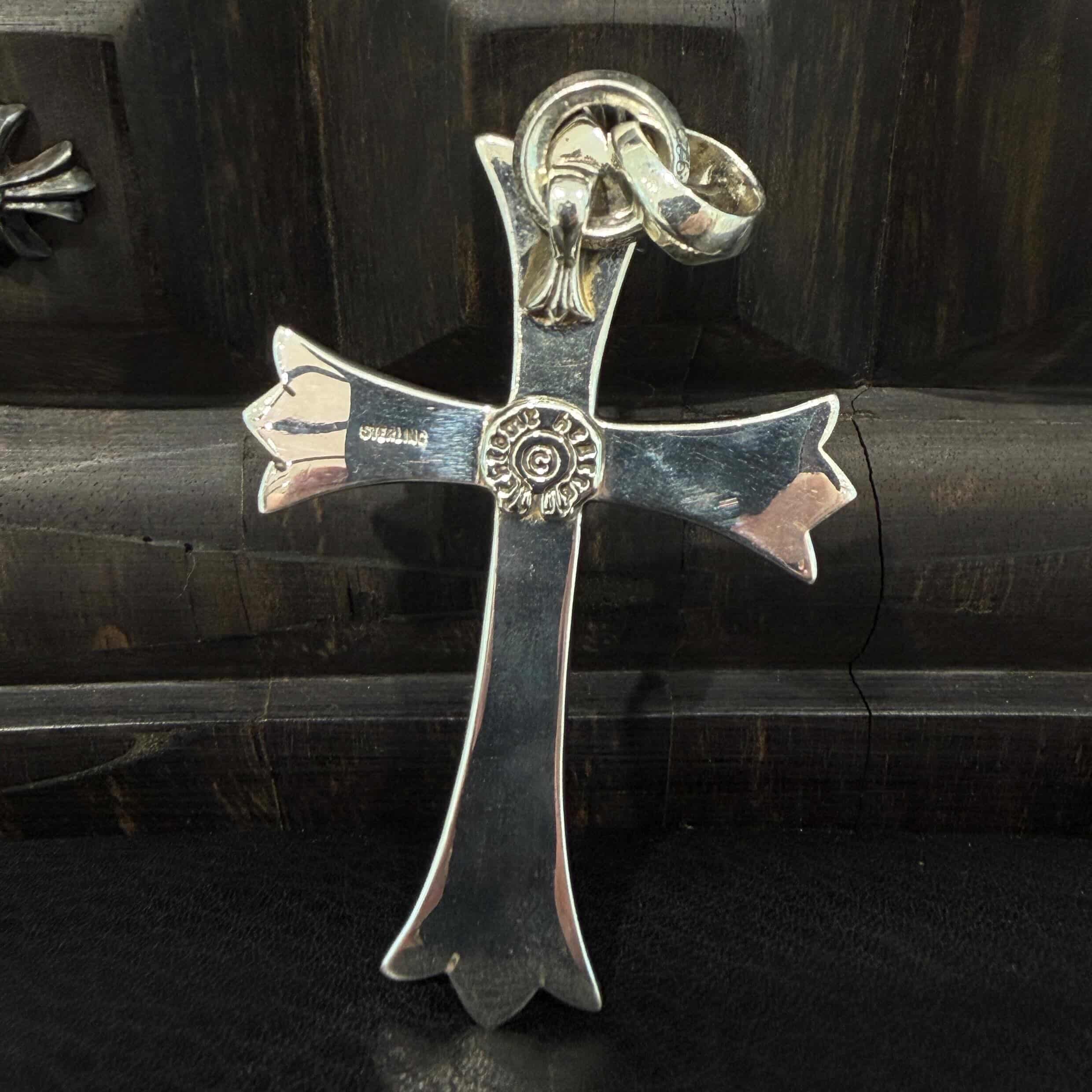 CHROME HEARTS Large Cross With Bail Pendant Top クロムハーツ ラージクロス ウィズ ベイル ペンダントトップ