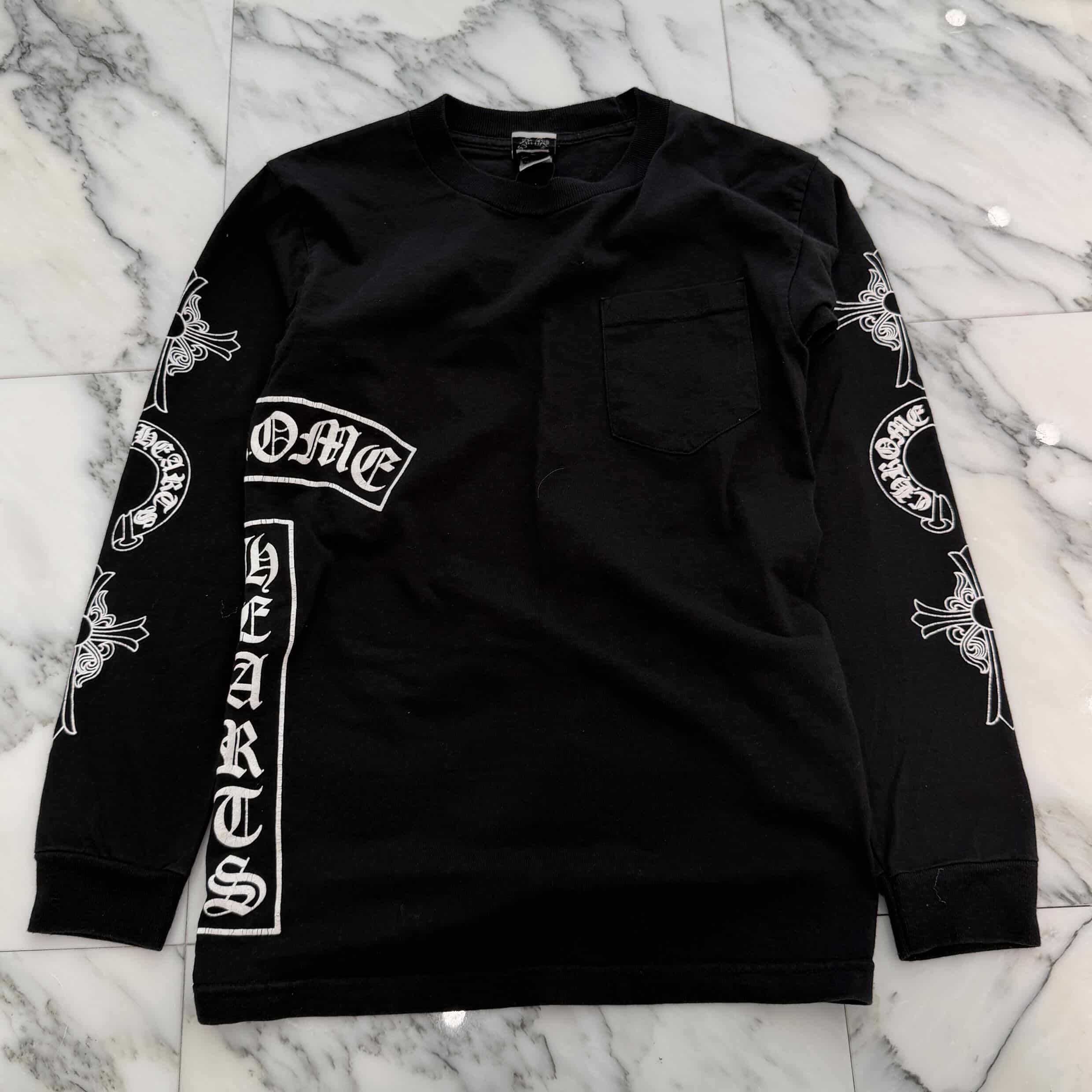 CHROME HEARTS Arm Multi Logo Long Sleeve Tee Size S クロムハーツ アームマルチロゴ ロングスリーブTシャツ サイズS