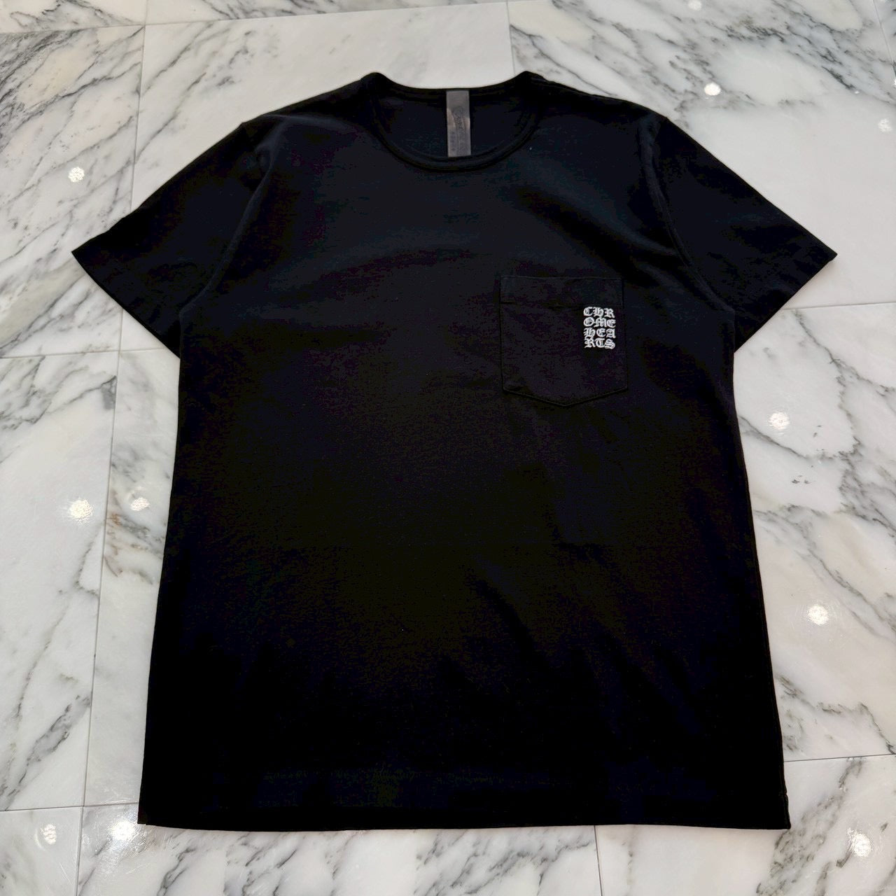 CHROME HEARTS Y NOT Vertical Logo Embroidery Tee Size L クロムハーツ ワイノット ヴァーティカルロゴ 刺繍 Tシャツ サイズL