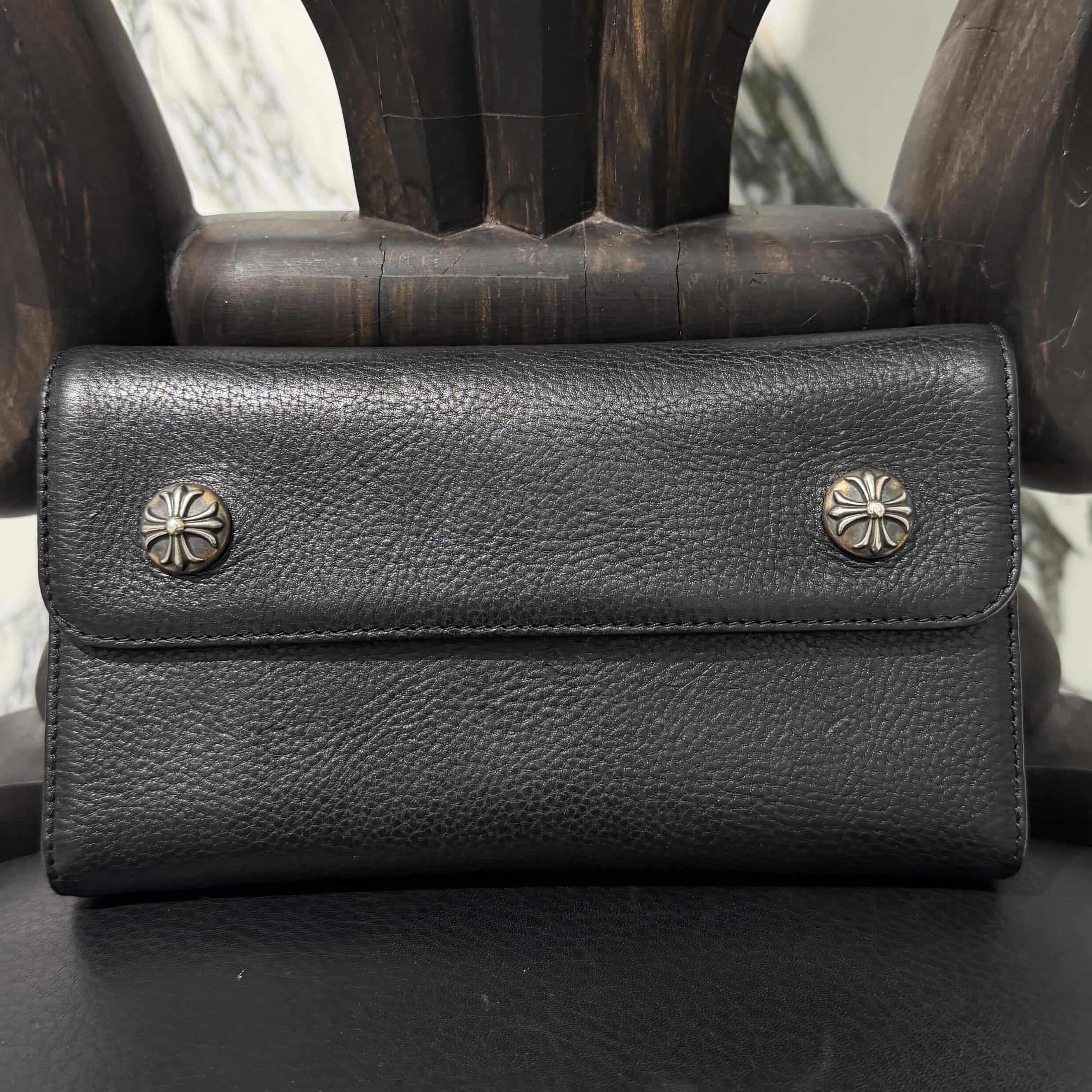 CHROME HEARTS Wave Cross Ball Wallet クロムハーツ ウェーブクロス