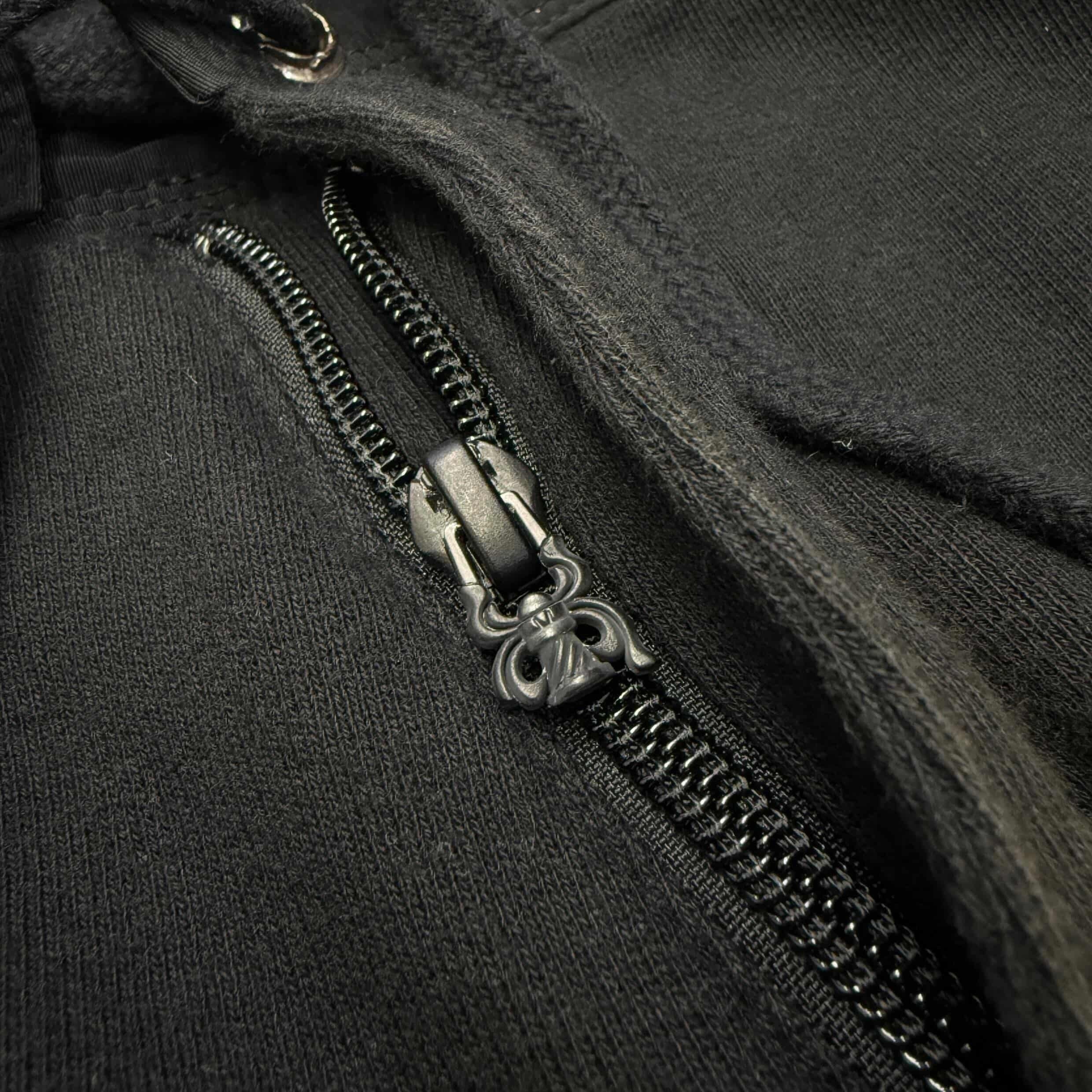 CHROME HEARTS 1 Cross Leather Patch Sweat Shorts Size M クロムハーツ 1クロス レザーパッチ スウェット ショーツ サイズM