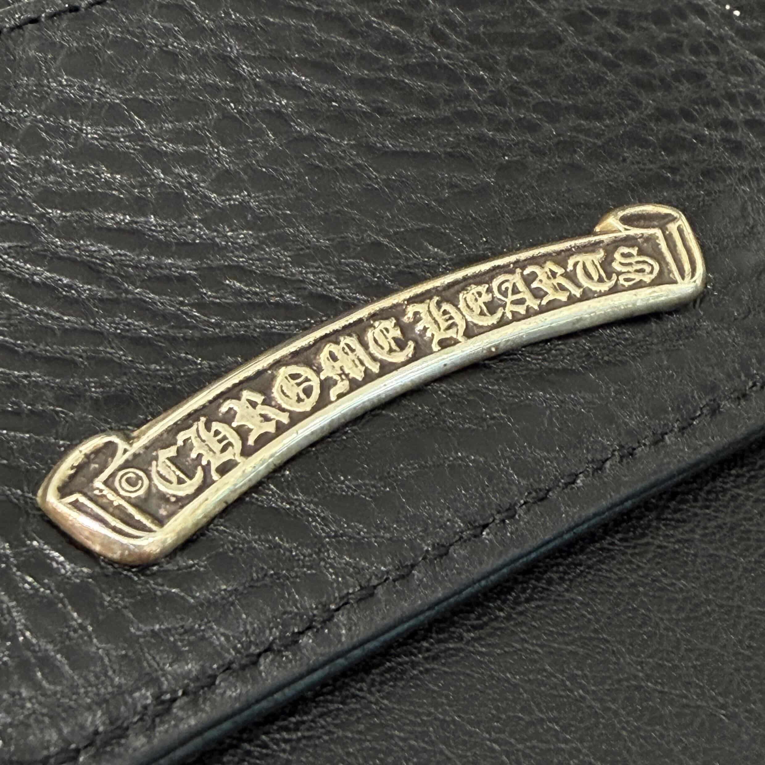 CHROME HEARTS Scroll Double Side Leather Card Case クロムハーツ スクロール ダブルサイド レザーカードケース
