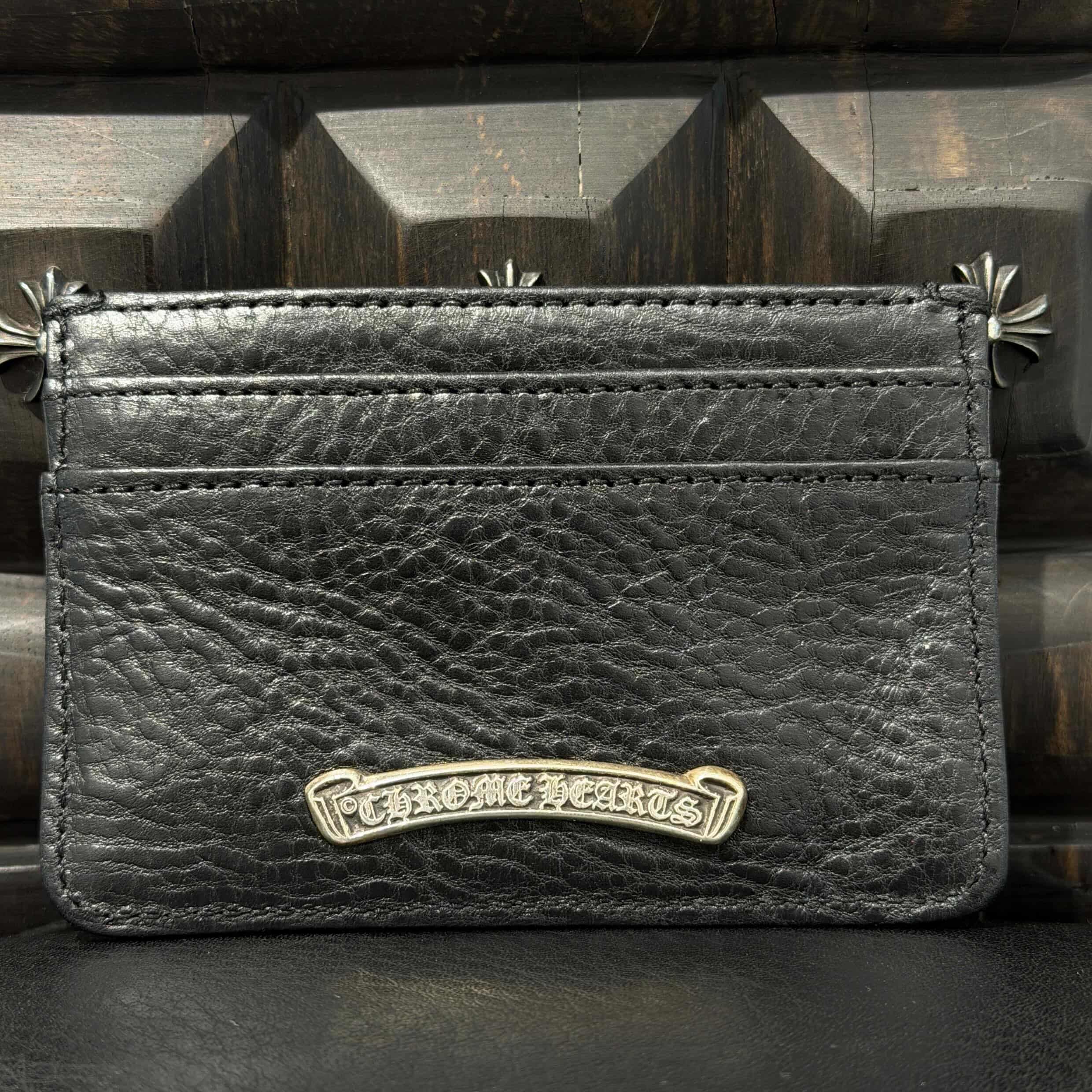 CHROME HEARTS Scroll Double Side Leather Card Case クロムハーツ スクロール ダブルサイド レザーカードケース