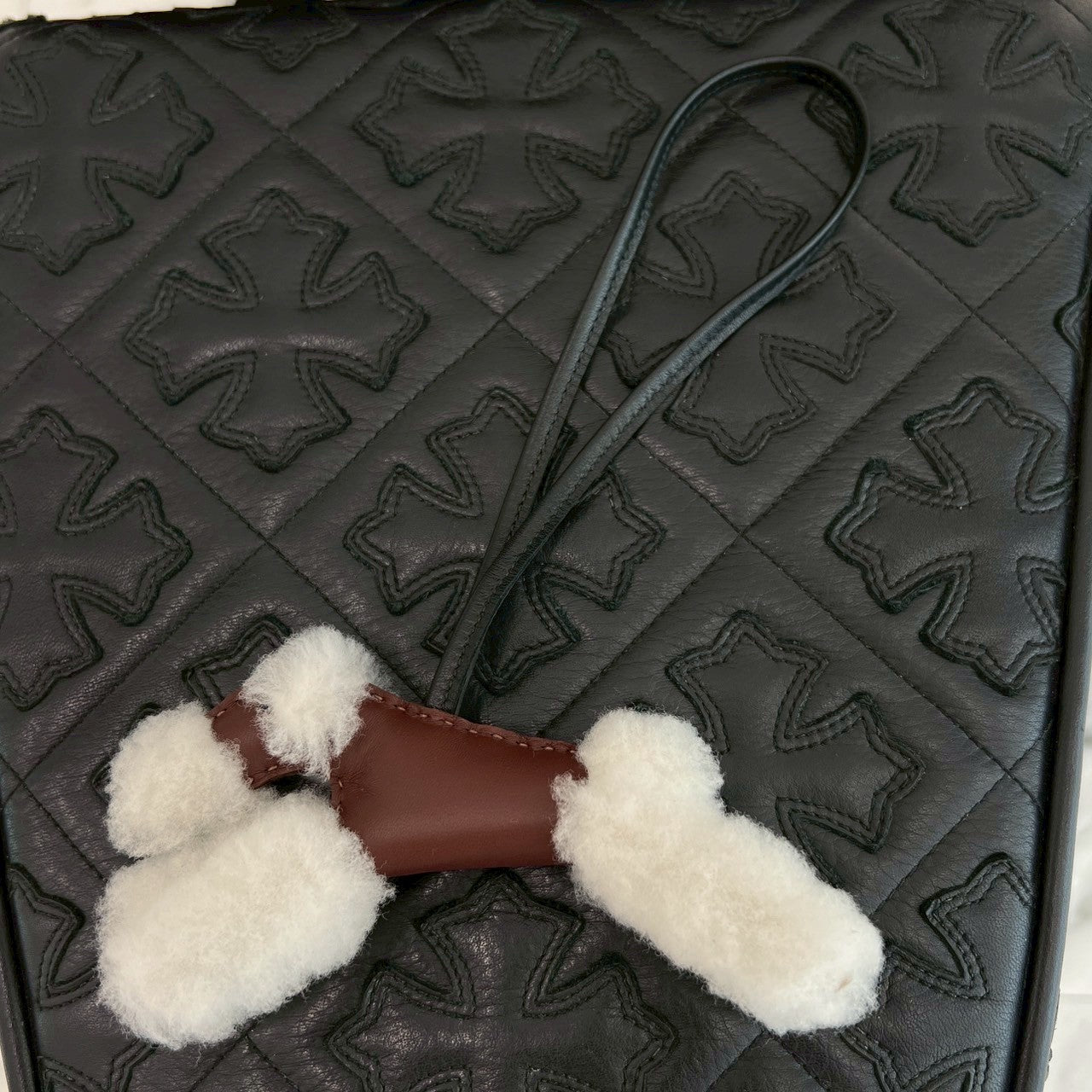 karude　エルメスバディ　U刻印　黒　ブラック　美品　HERMES バディチャーム 黒 ブラック U刻印 新品