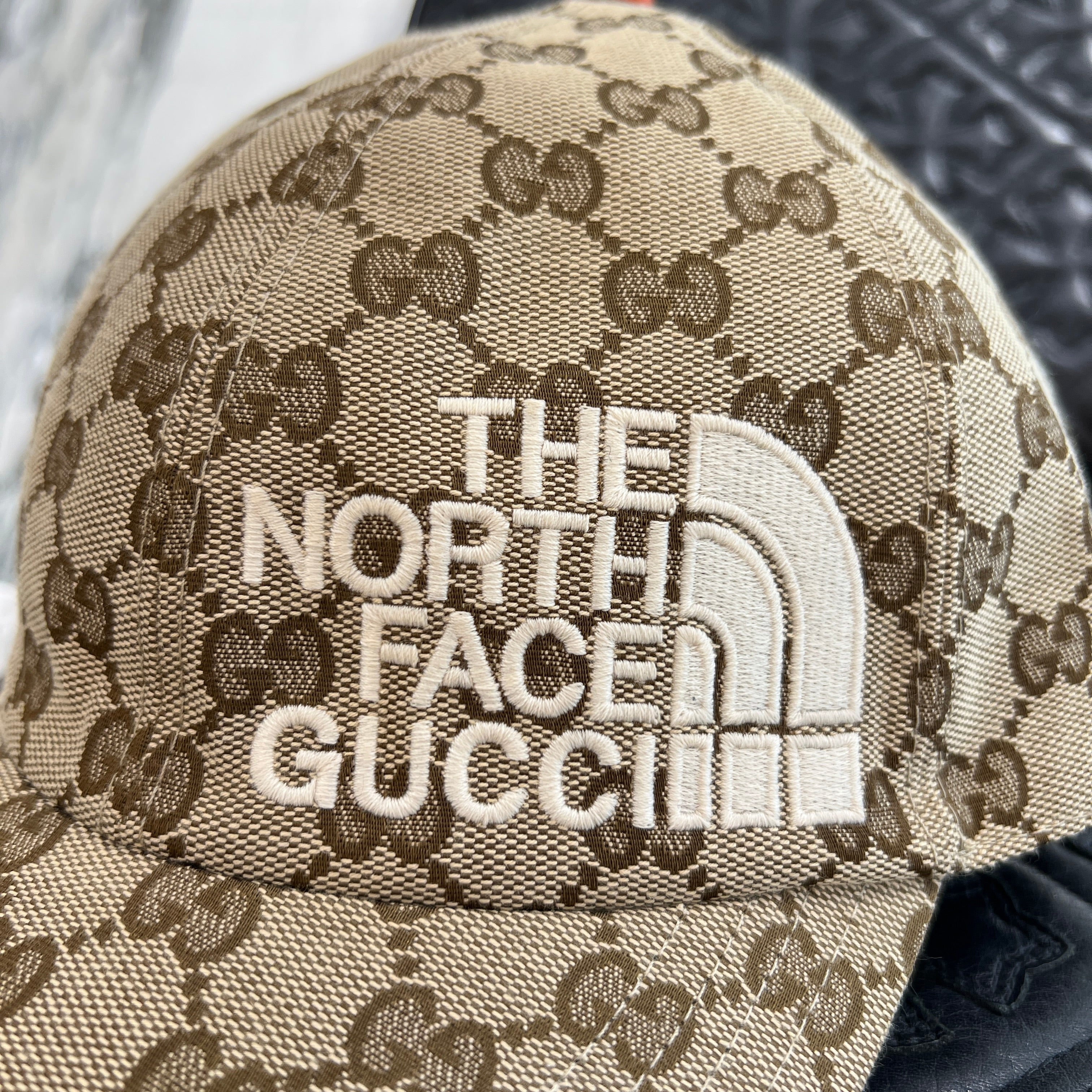 GUCCI × THE NORTH FACE 2021AW GG Canvas Baseball Cap 672155 4HAJR Size L (59cm) グッチ × ノースフェイス GGキャンバスベースボールキャップ  サイズL (59cm)
