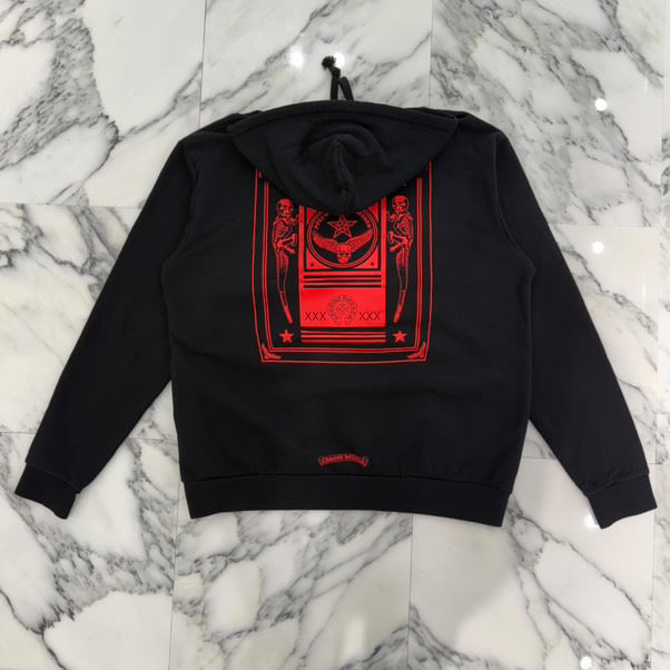 CHROME HEARTS CH Foti Mahalia Logo Zip Up Hoodie Size L