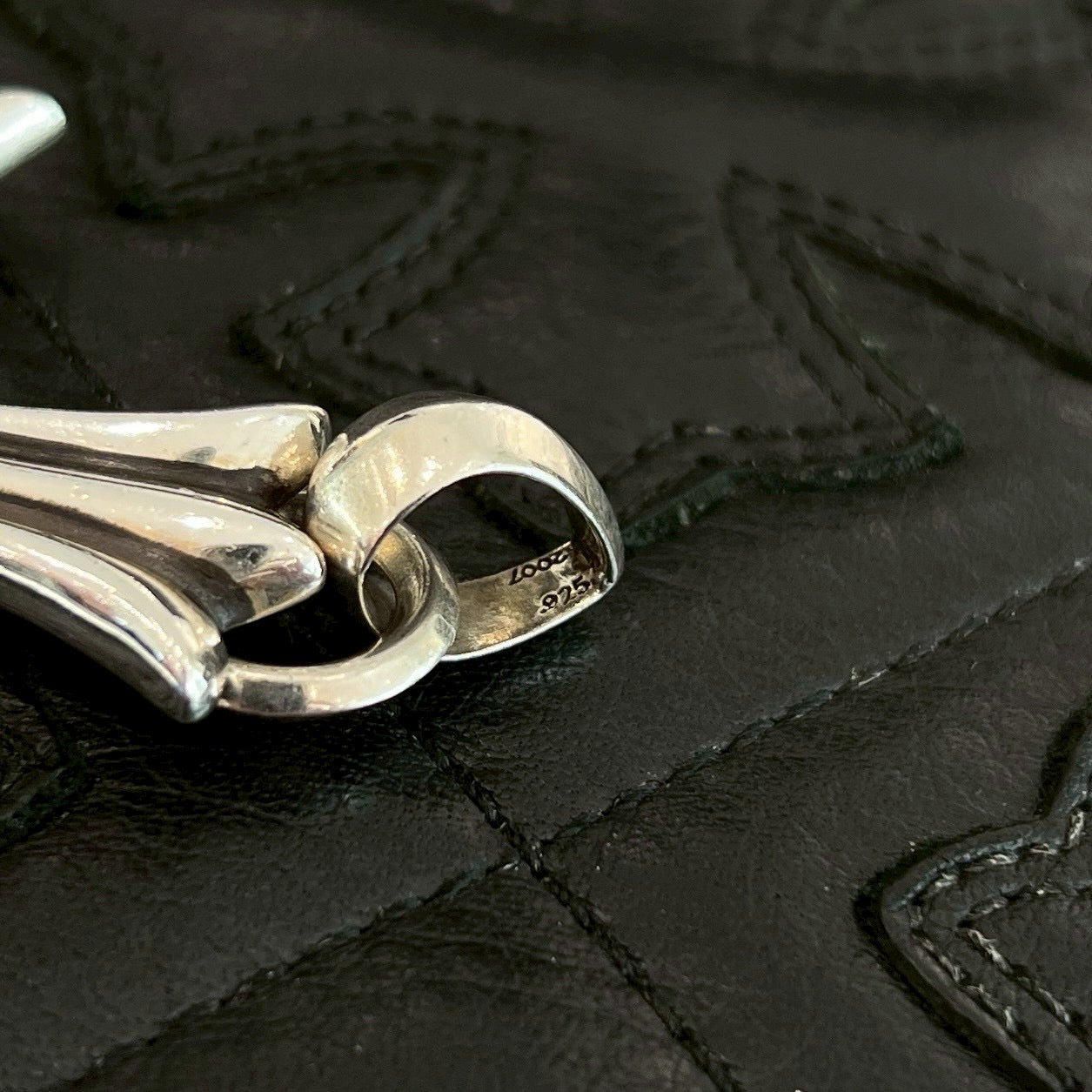 CHROME HEARTS Large Cross With Bail Pendant Top クロムハーツ ラージクロス ウィズ ベイル ペンダントトップ