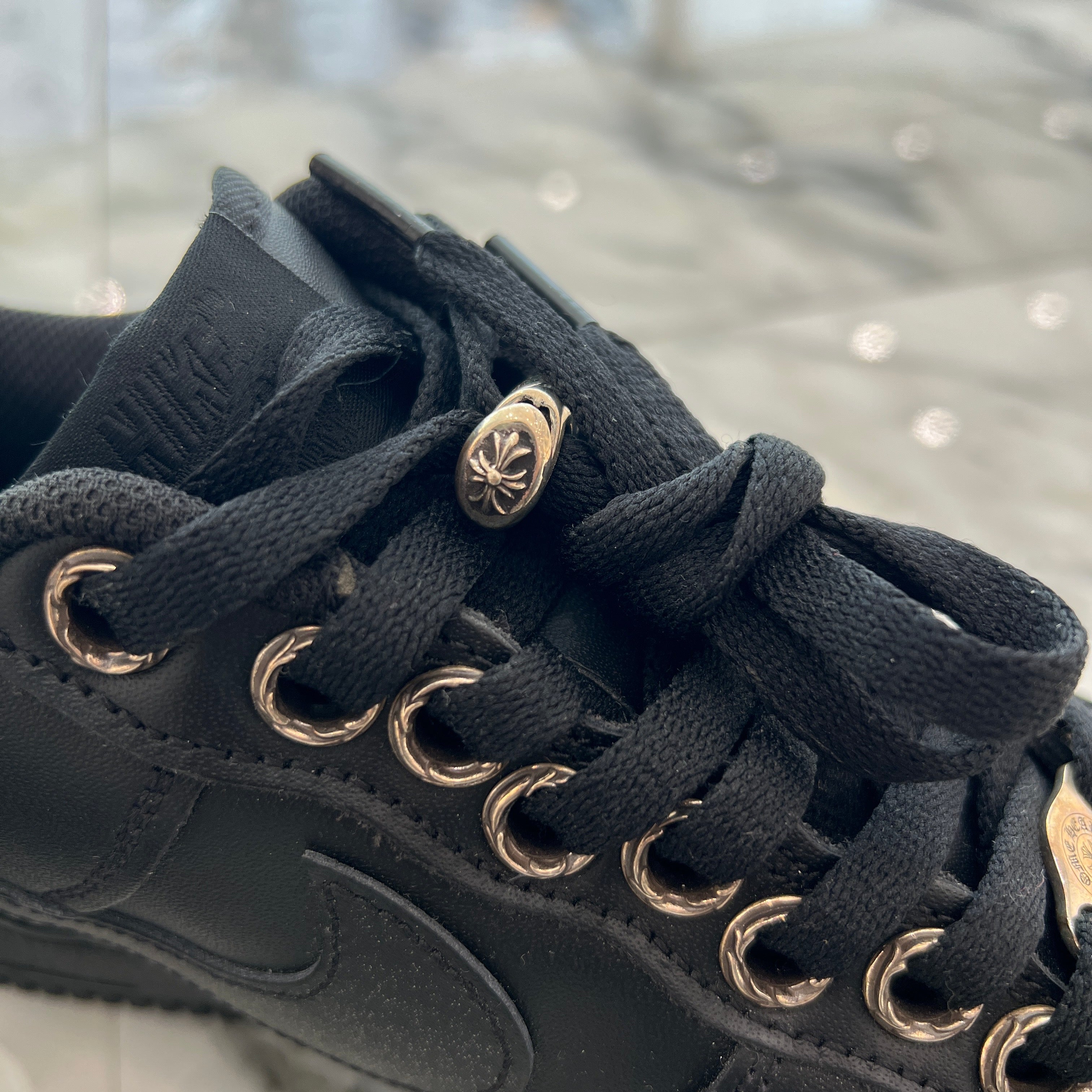 CHROME HEARTS × NIKE AIR FORCE 1 '07 Custom Leather Sneakers Size US10(28.0cm) クロムハーツ×ナイキ エアフォース1 '07 カスタム レザースニーカー サイズ US10(28.0cm)