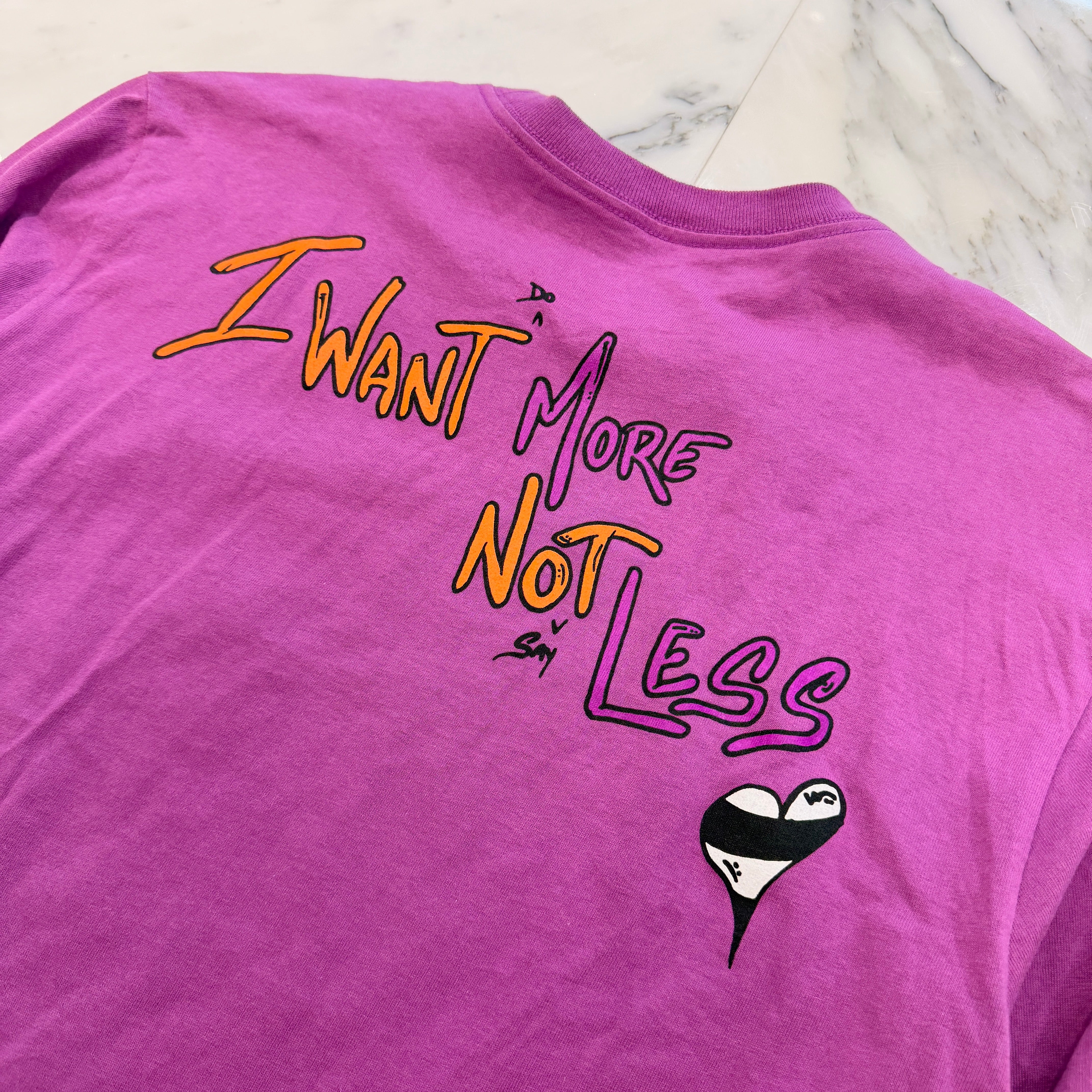 CHROME HEARTS × MATTY BOY 2024AW "I WANT MORE NOT LESS" Long Sleeve Tee Size M クロムハーツ × マッティボーイ "アイウォントモレノットレス" ロングスリーブTシャツ サイズM