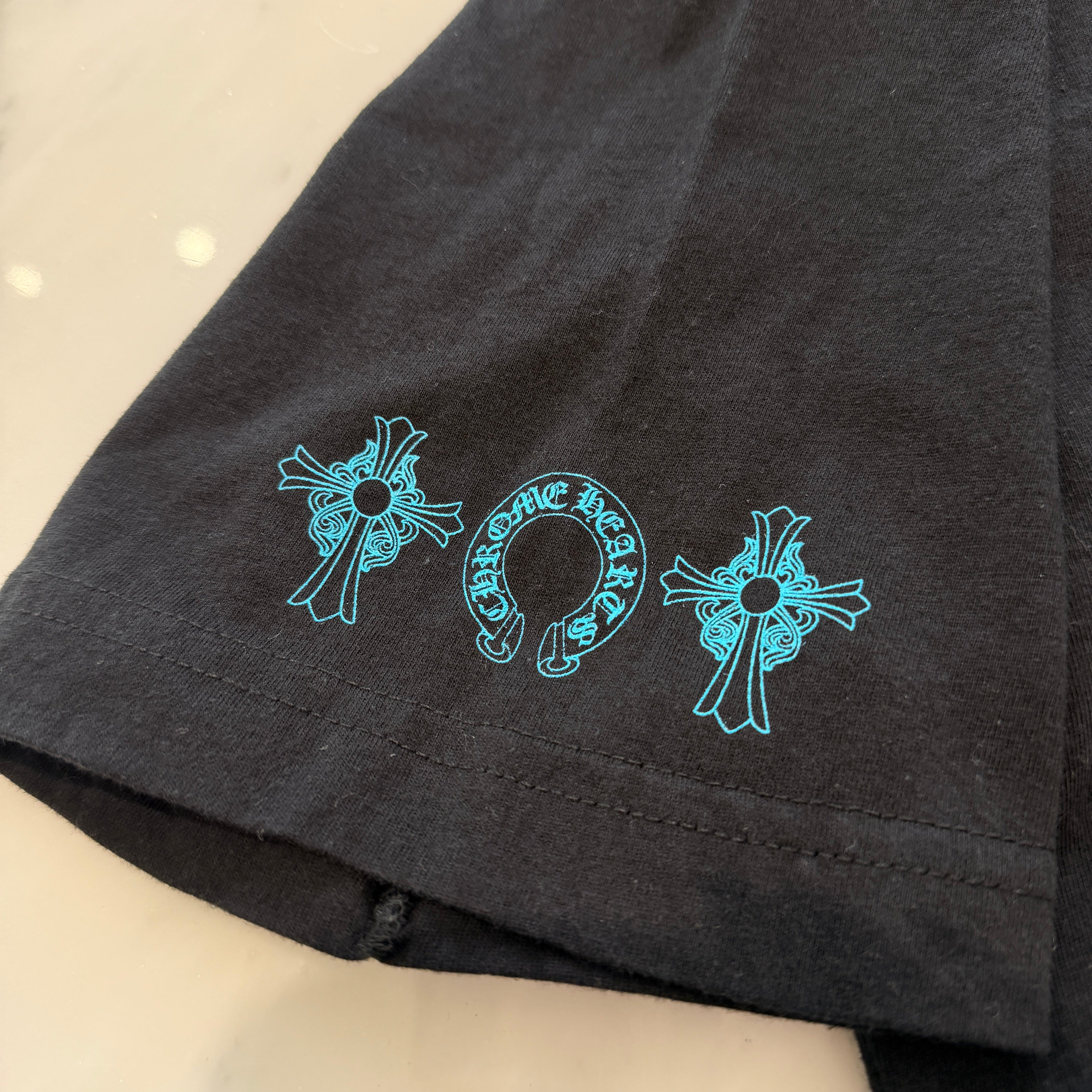 CHROME HEARTS 3 Blue Cross Tee Size M クロムハーツ 3 ブルークロス Tシャツ サイズＭ