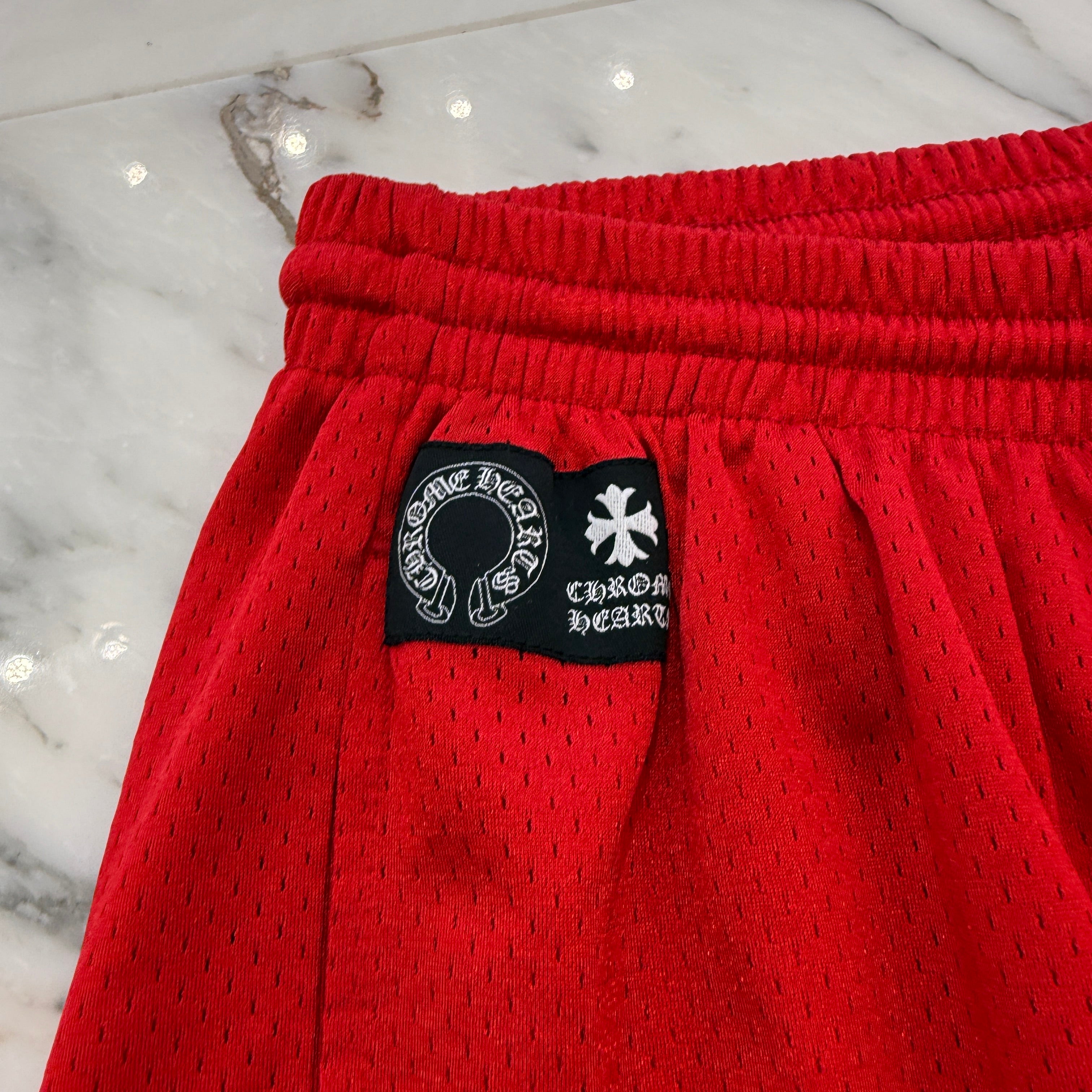 CHROME HEARTS × MATTY BOY "TEAM" Mesh Varsity Shorts Size L クロムハーツ × マッティボーイ チームメッシュバーシティ ショートパンツ サイズL