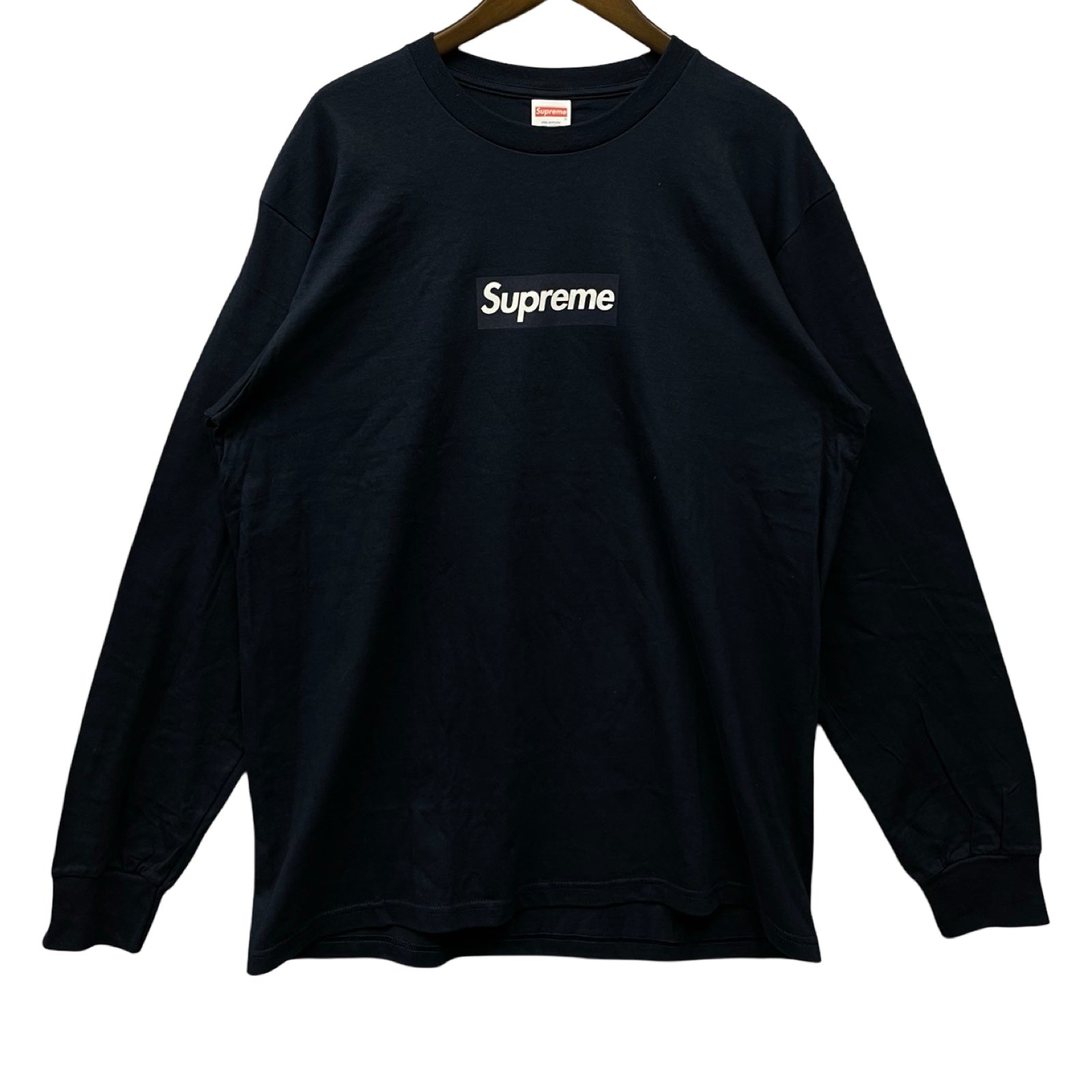 Supreme 2020AW Box Logo Long Sleeve Tee "NAVY" Size L