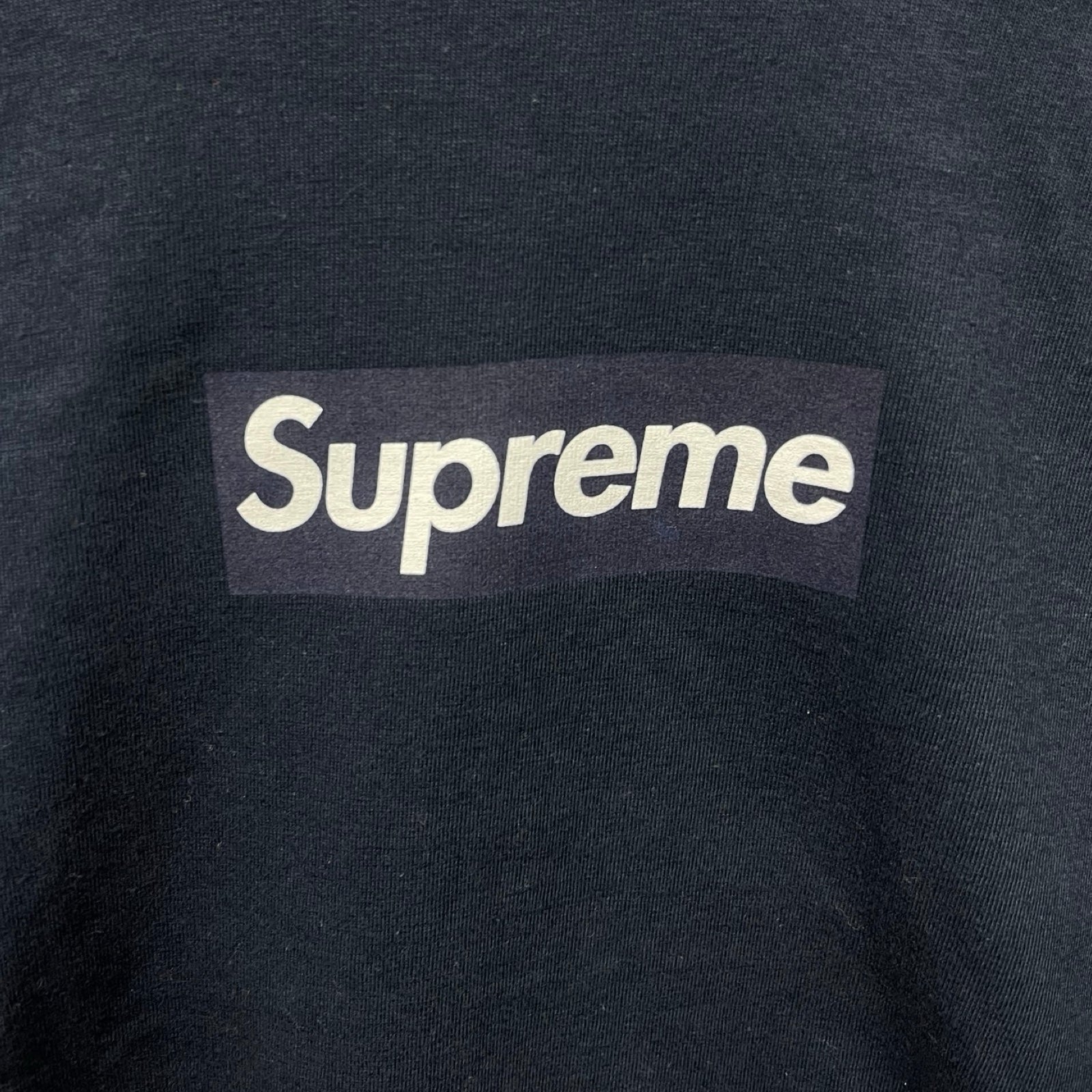 Supreme 2020AW Box Logo Long Sleeve Tee "NAVY" Size L