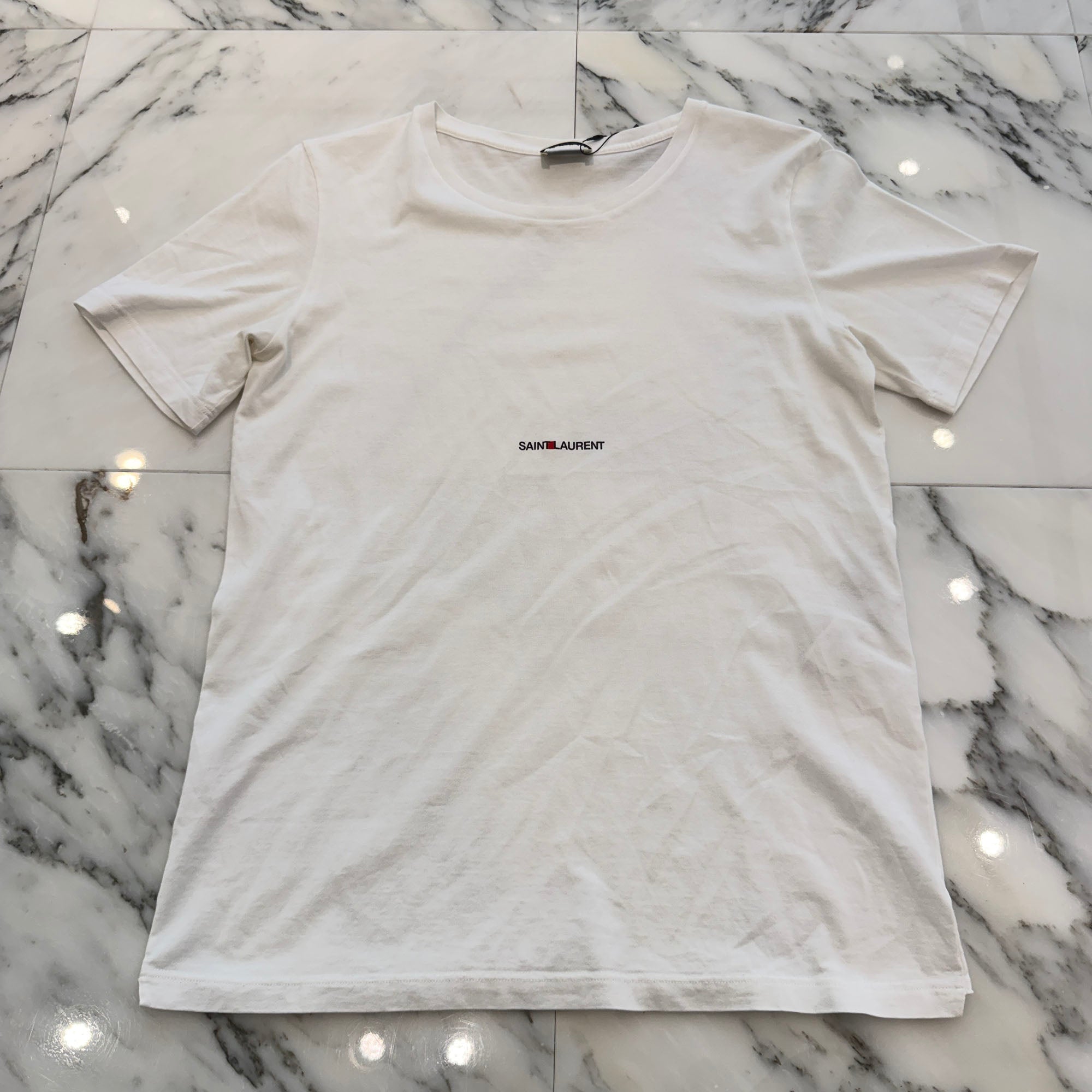 SAINT LAURENT PARIS 2021SS Small Logo Print Tee 464572 YB2DQ Size XS サンローランパリ スモールロゴ プリント Tシャツ サイズXS