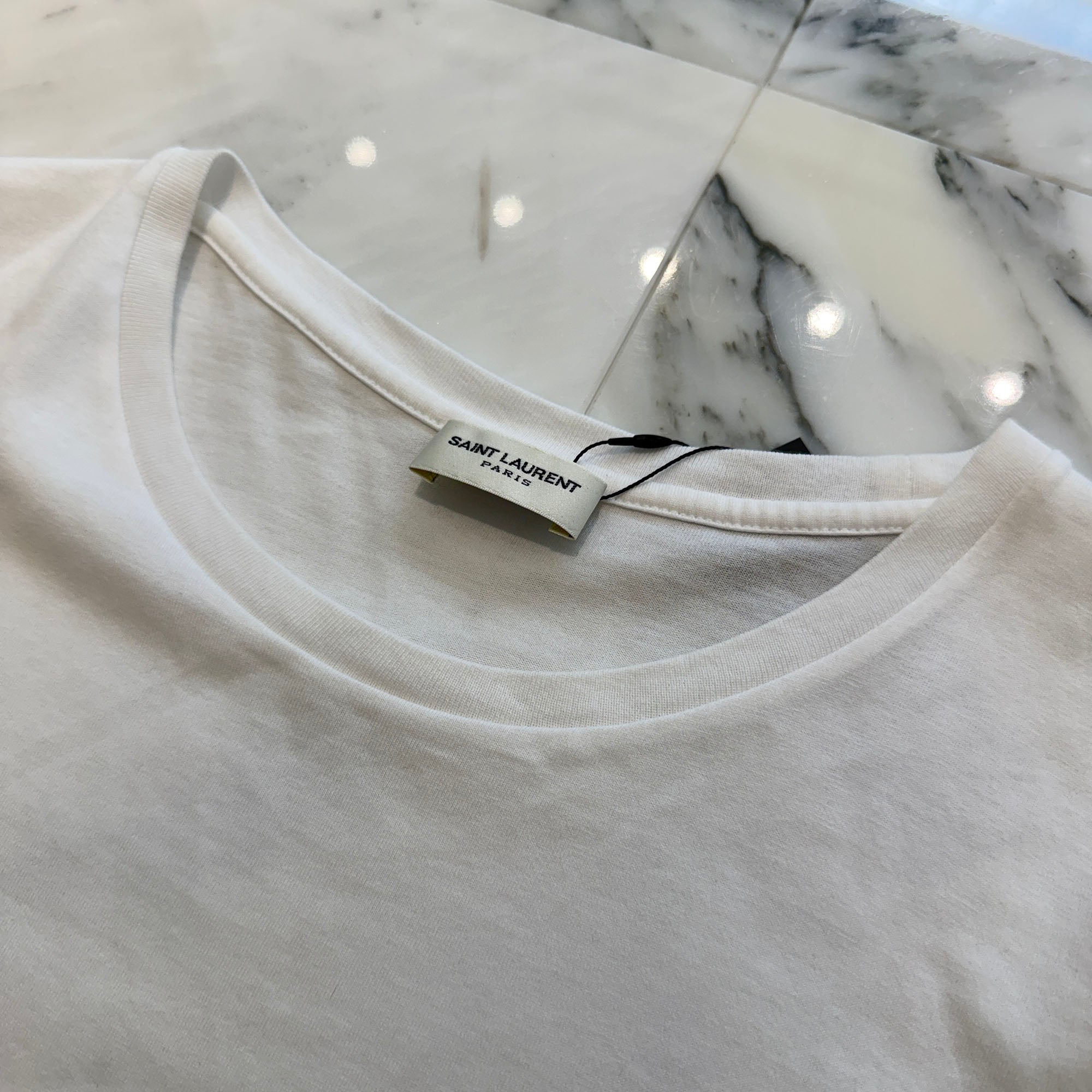 SAINT LAURENT PARIS 2021SS Small Logo Print Tee 464572 YB2DQ Size XS サンローランパリ スモールロゴ プリント Tシャツ サイズXS