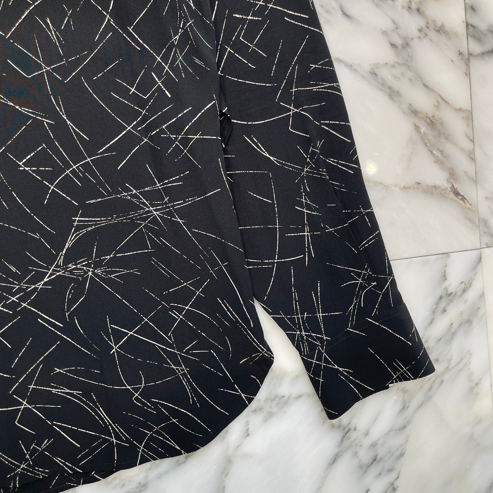 SAINT LAURENT PARIS 2021SS Silk Shirt 646850Y2D04 Size 39 サンローランパリ 総柄 シルクシャツ サイズ39