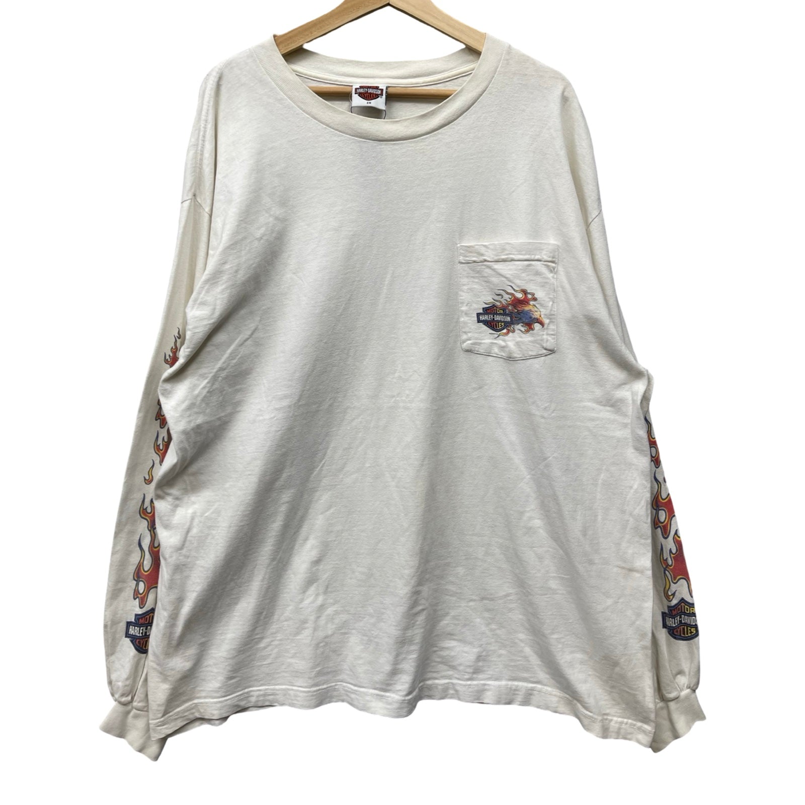 Vintage 00's Harley-Davidson "SHOP OF MICHIGAN CITY" 2002 L/S Tee Size XL