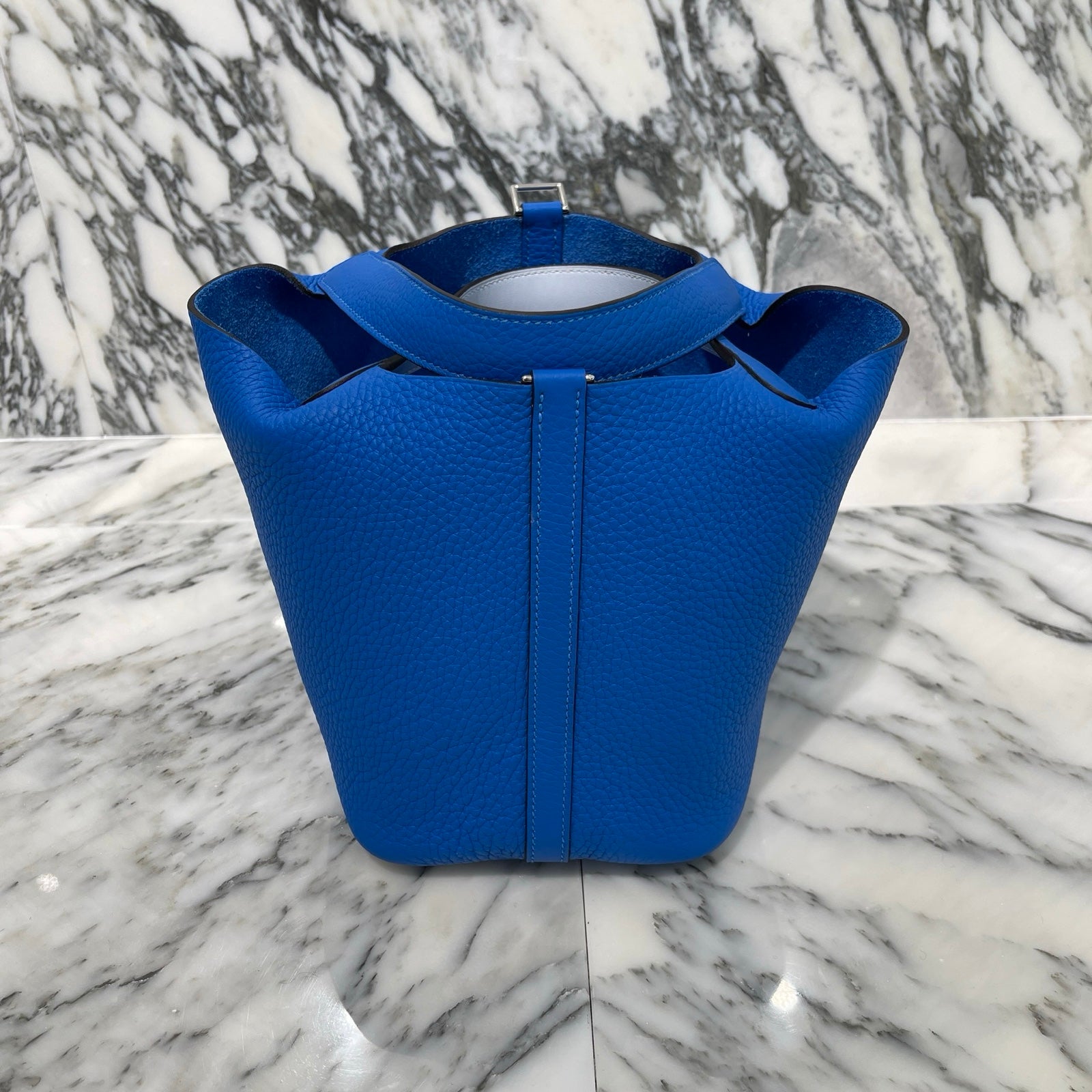 HERMES Picotin Lock PM "Blue France" W刻印 エルメス ピコタンロック PM ブルーフランス サイズPM