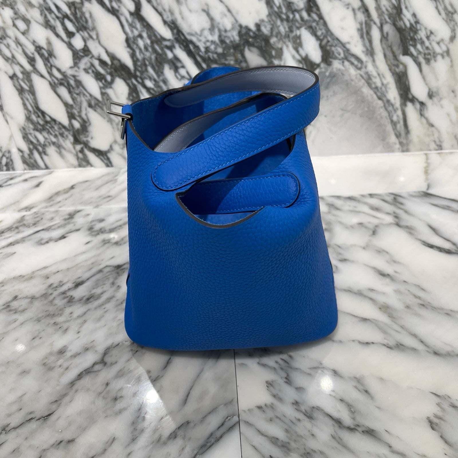 HERMES Picotin Lock PM "Blue France" W刻印 エルメス ピコタンロック PM ブルーフランス サイズPM