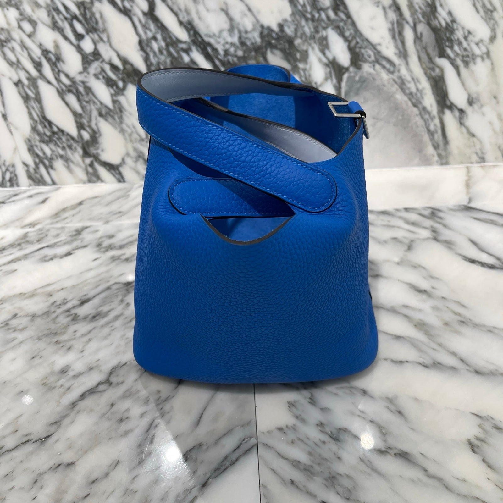 HERMES Picotin Lock PM "Blue France" W刻印 エルメス ピコタンロック PM ブルーフランス サイズPM