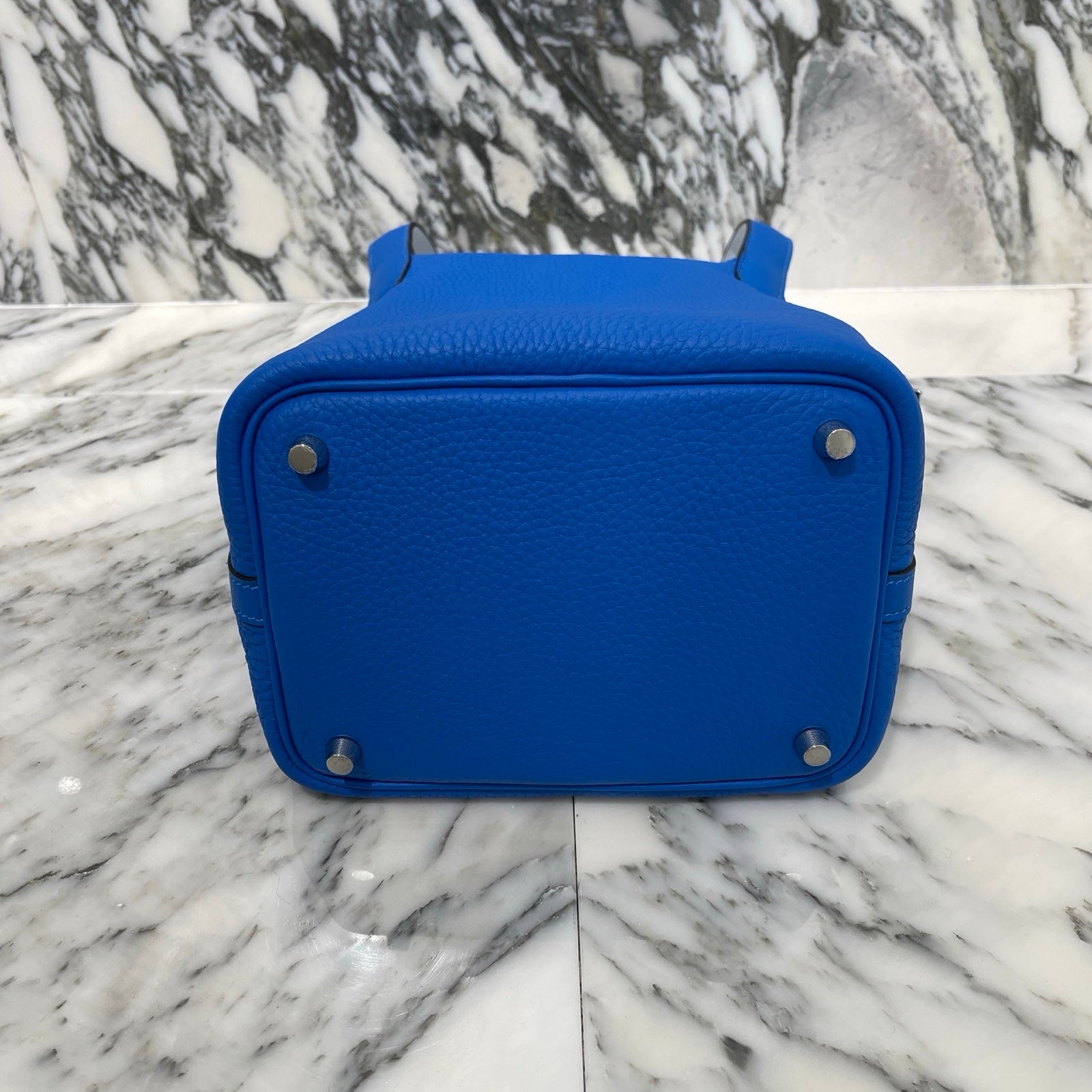 HERMES Picotin Lock PM "Blue France" W刻印 エルメス ピコタンロック PM ブルーフランス サイズPM